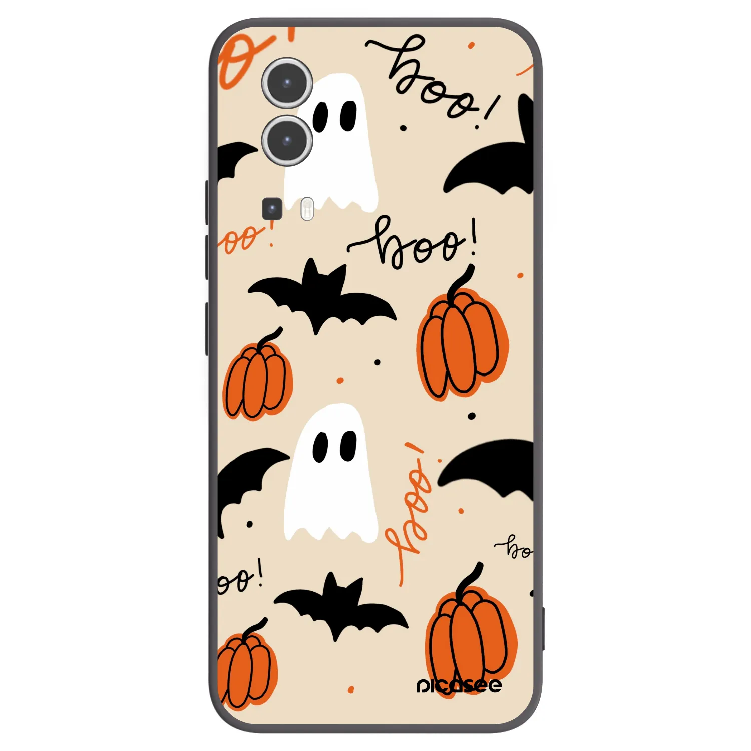 Picasee crna silikonska maskica za Vivo Y72 5G - Halloween 26