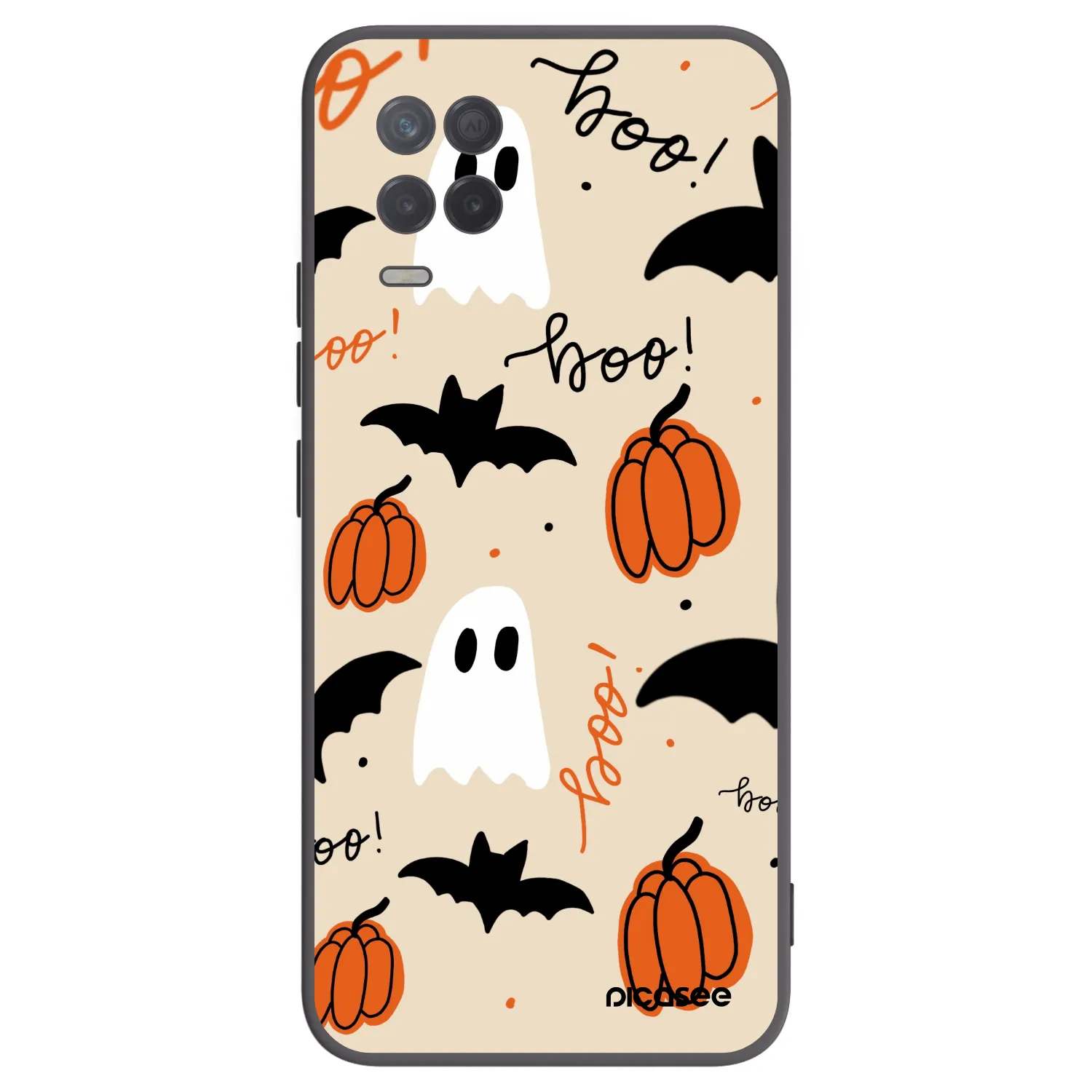 Picasee crna silikonska maskica za Realme 8 5G - Halloween 26