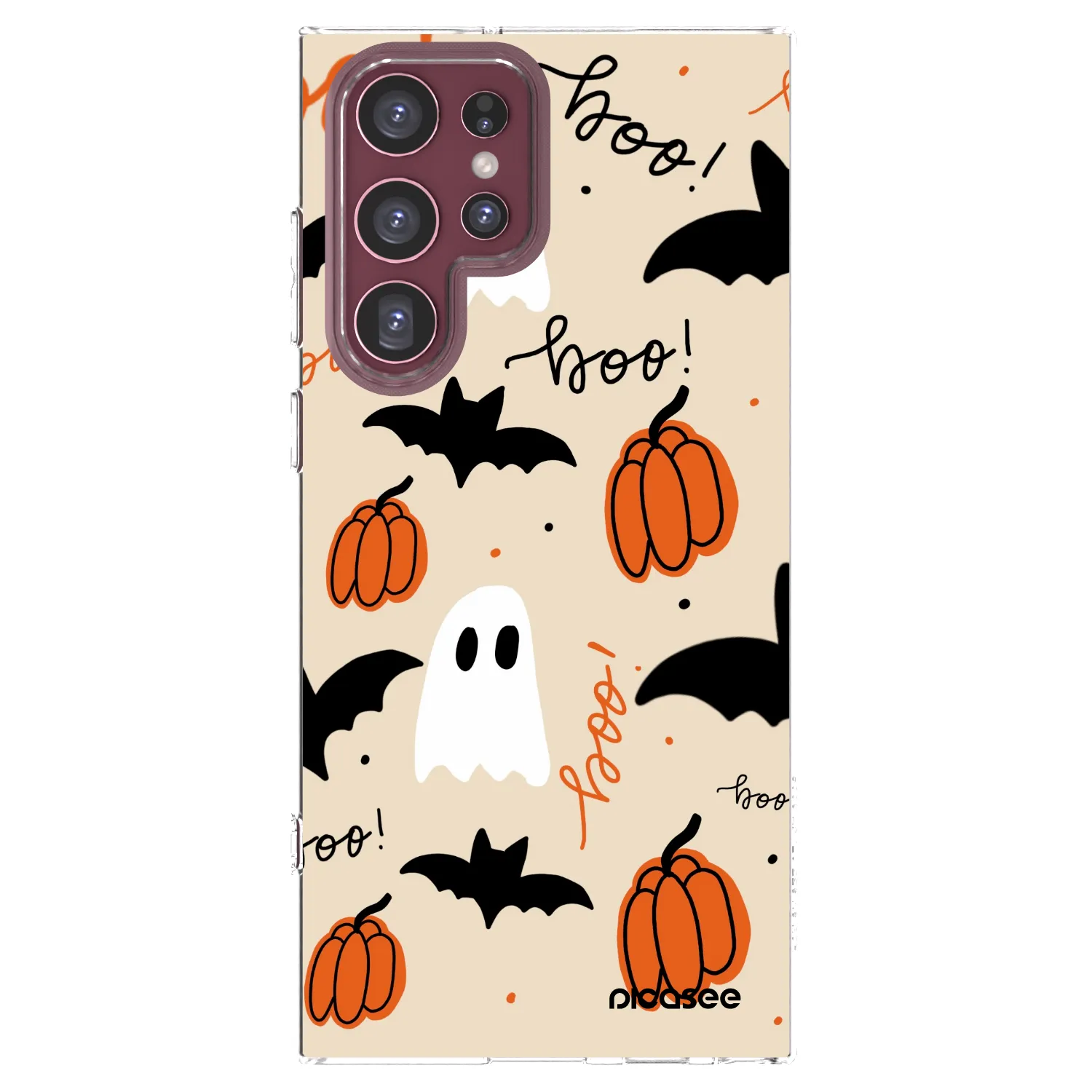 Picasee silikonska prozirna maskica za Samsung Galaxy S22 Ultra 5G - Halloween 26