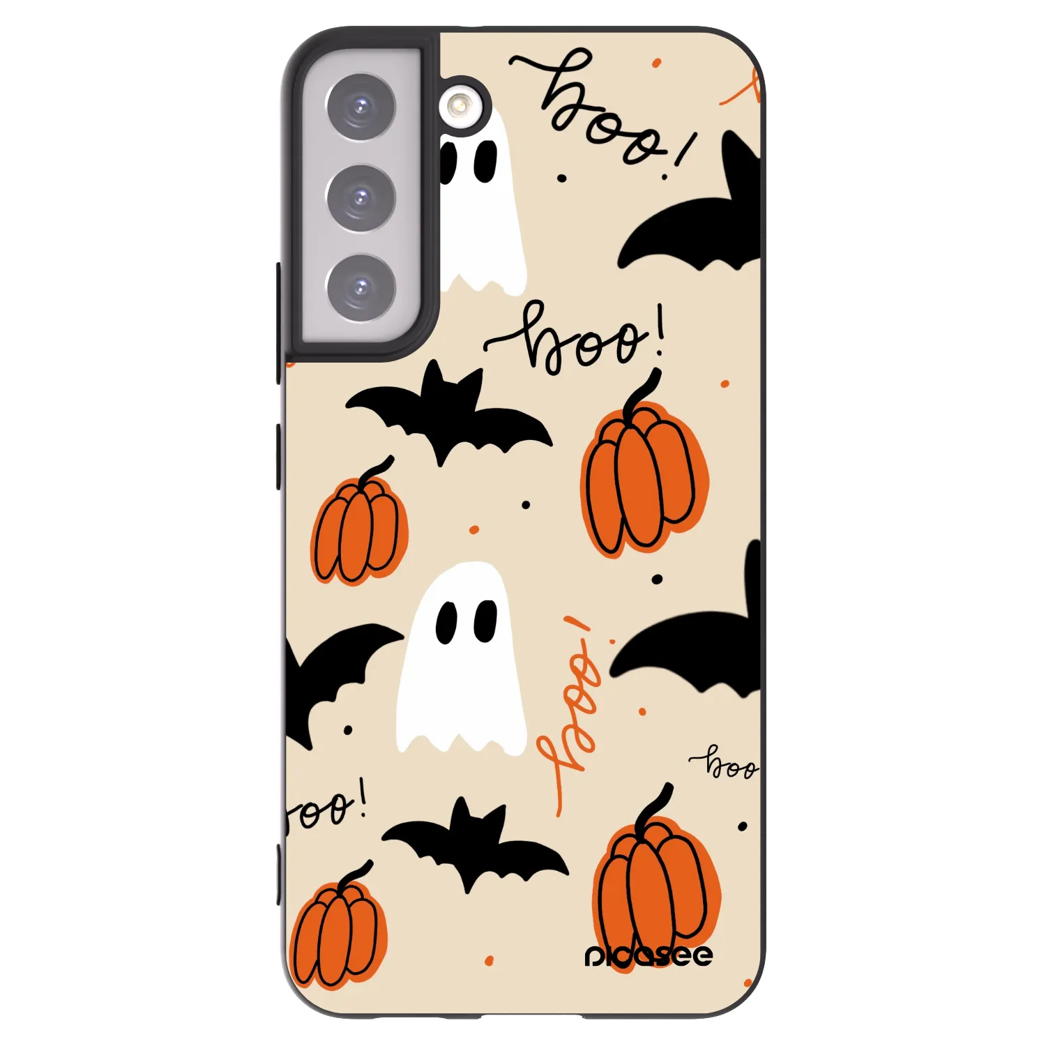 Picasee crna silikonska maskica za Samsung Galaxy S22+ 5G - Halloween 26