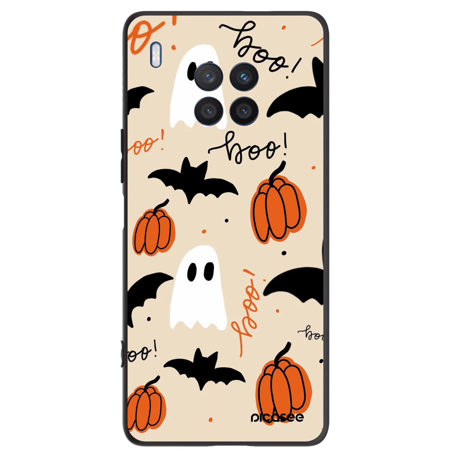 Picasee crna silikonska maskica za Honor 50 Lite - Halloween 26