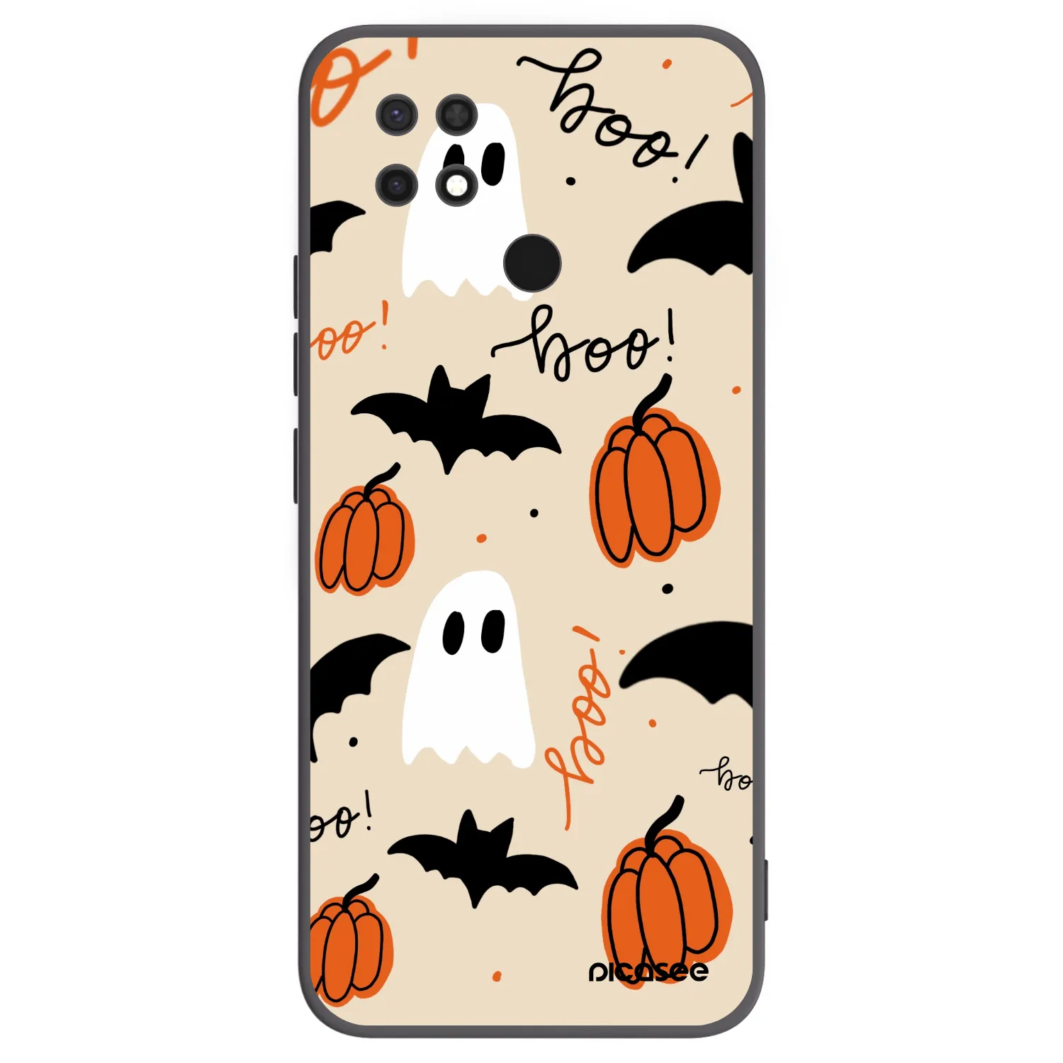 Picasee crna silikonska maskica za Xiaomi Redmi 10C - Halloween 26