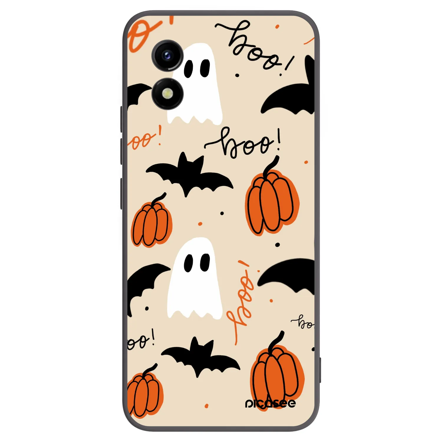 Picasee crna silikonska maskica za Vivo Y01 - Halloween 26