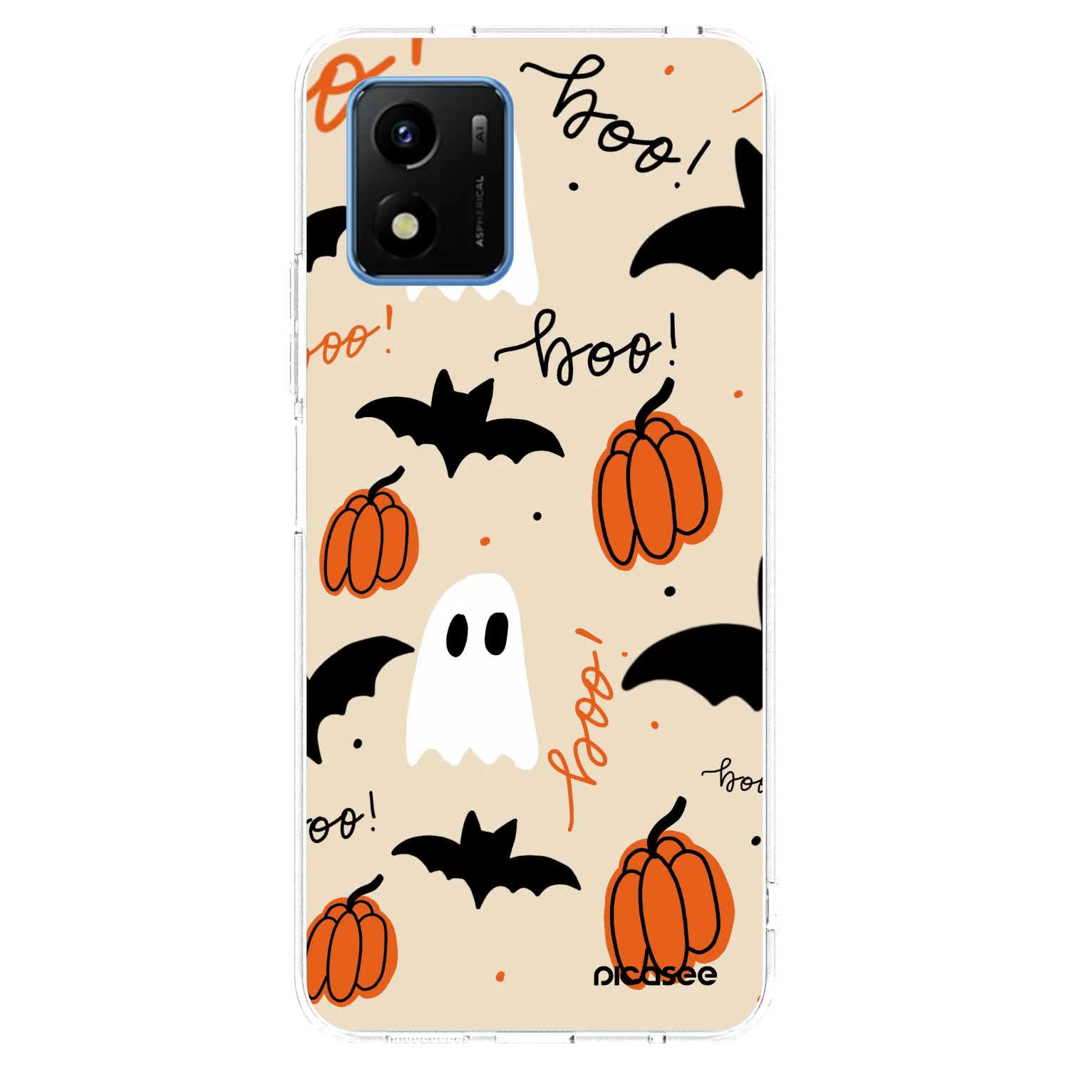 Picasee silikonska prozirna maskica za Vivo Y01 - Halloween 26