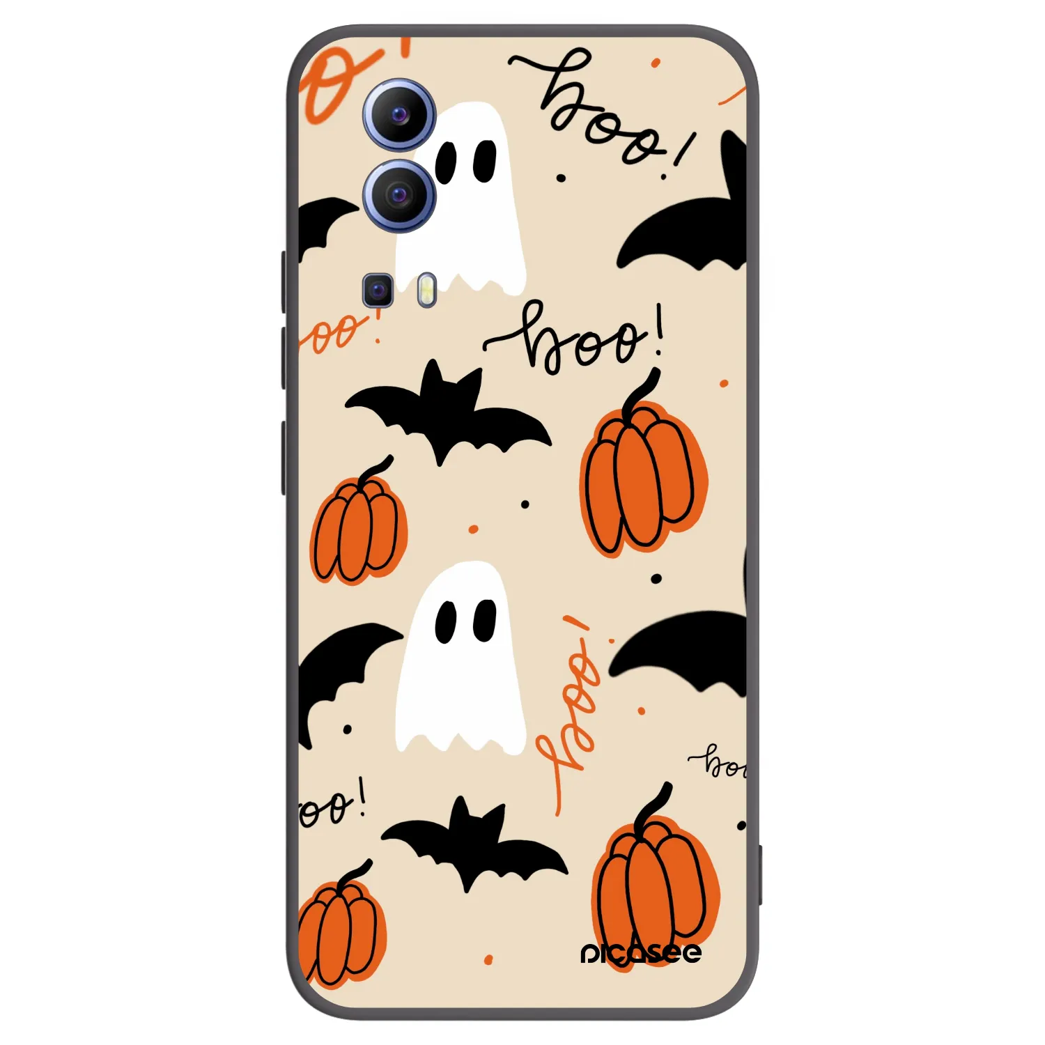 Picasee crna silikonska maskica za Vivo Y52 5G - Halloween 26