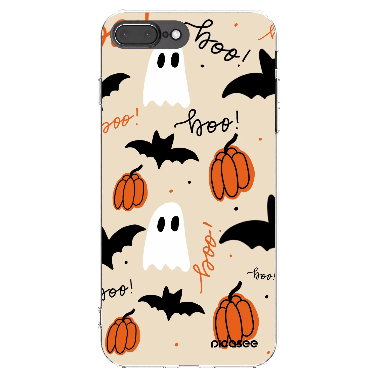 Picasee silikonska prozirna maskica za Apple iPhone 8 Plus - Halloween 26
