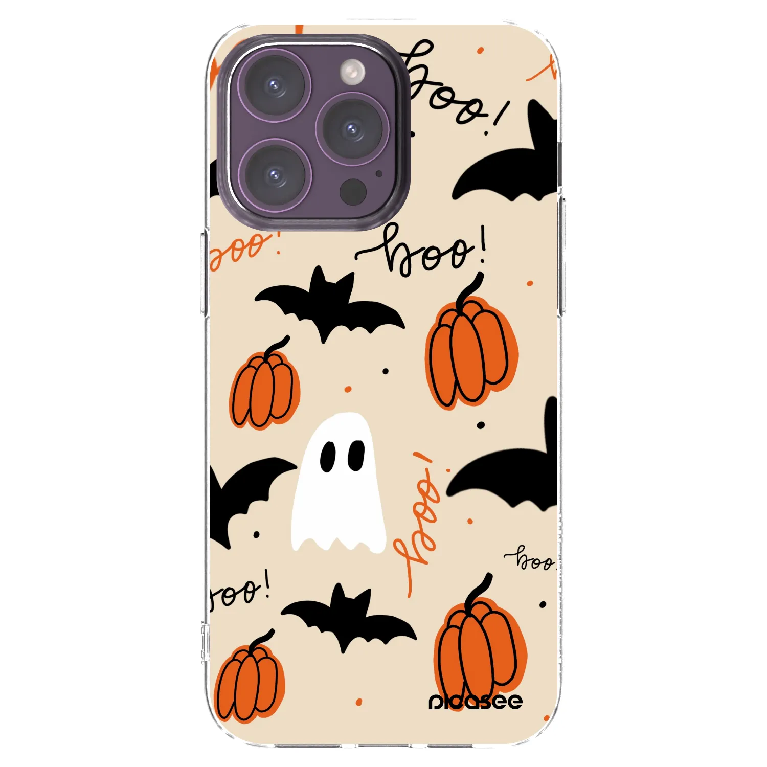 Picasee silikonska prozirna maskica za Apple iPhone 14 Pro Max - Halloween 26