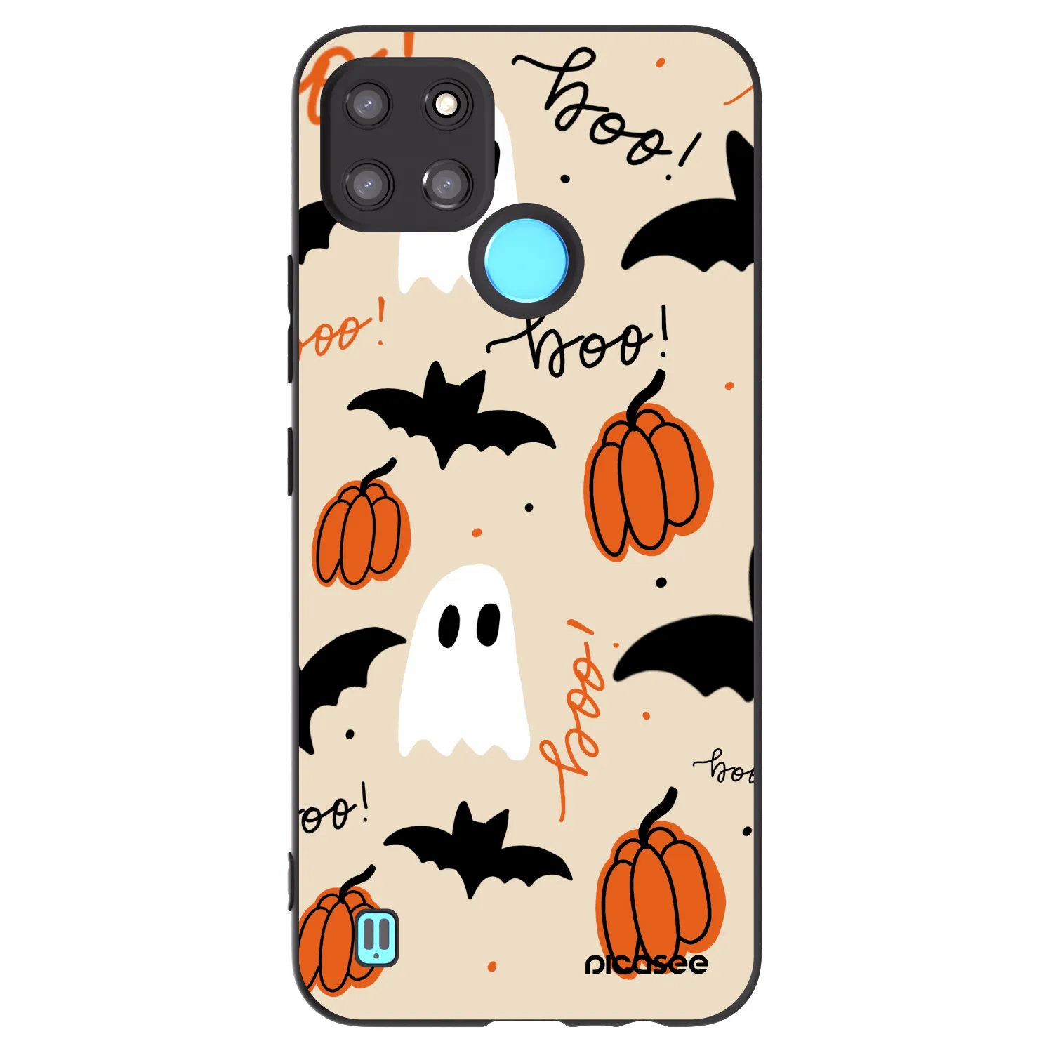 Picasee crna silikonska maskica za Realme C21Y - Halloween 26