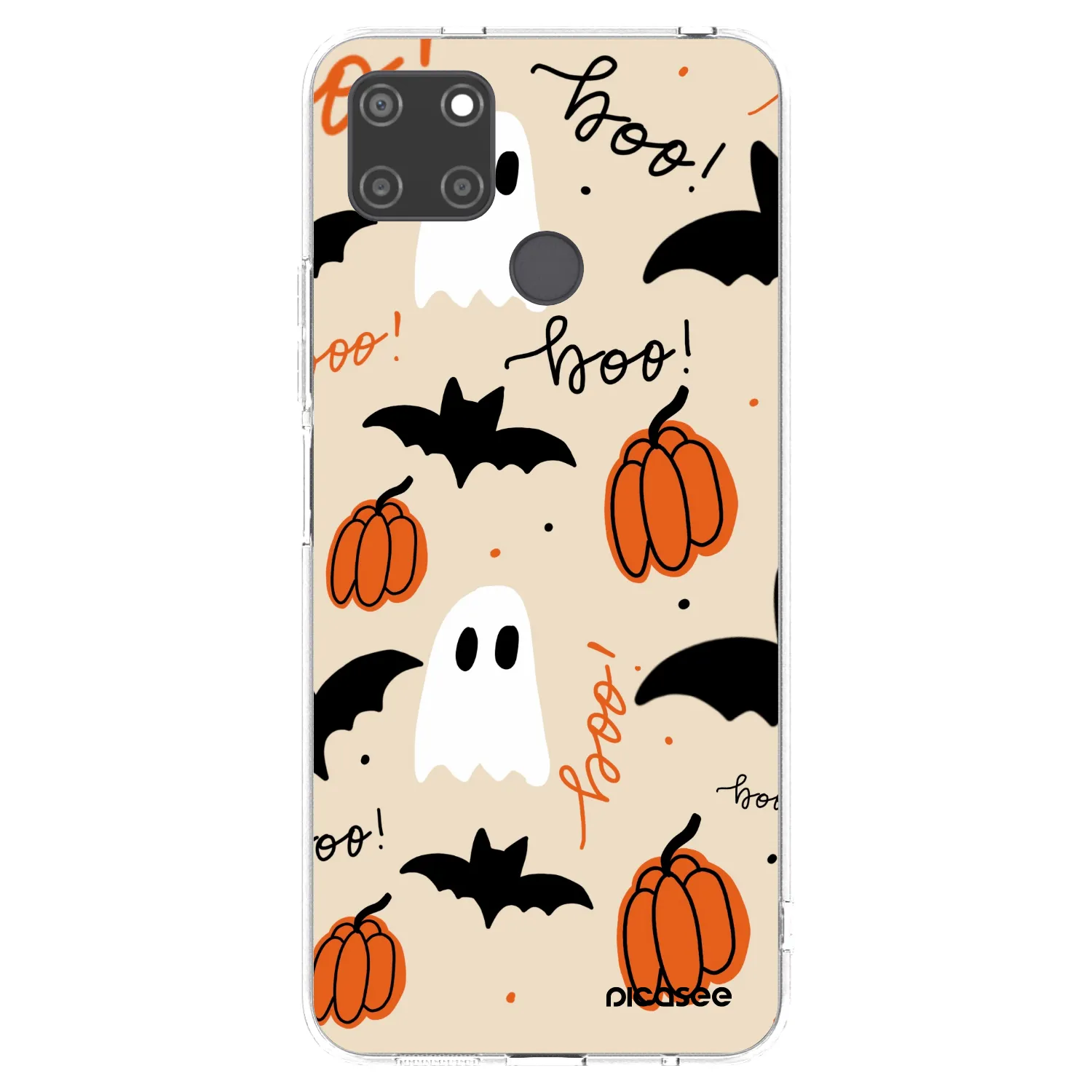 Picasee silikonska prozirna maskica za Realme C21Y - Halloween 26