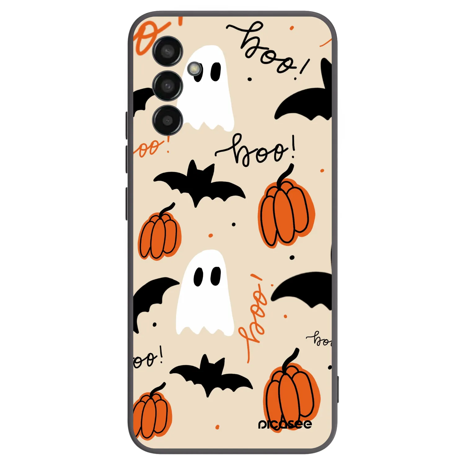 Picasee crna silikonska maskica za Samsung Galaxy M13 M135F - Halloween 26