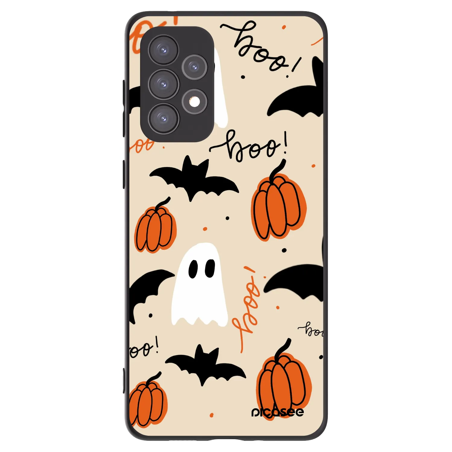 Picasee crna silikonska maskica za Samsung Galaxy A73 5G - Halloween 26