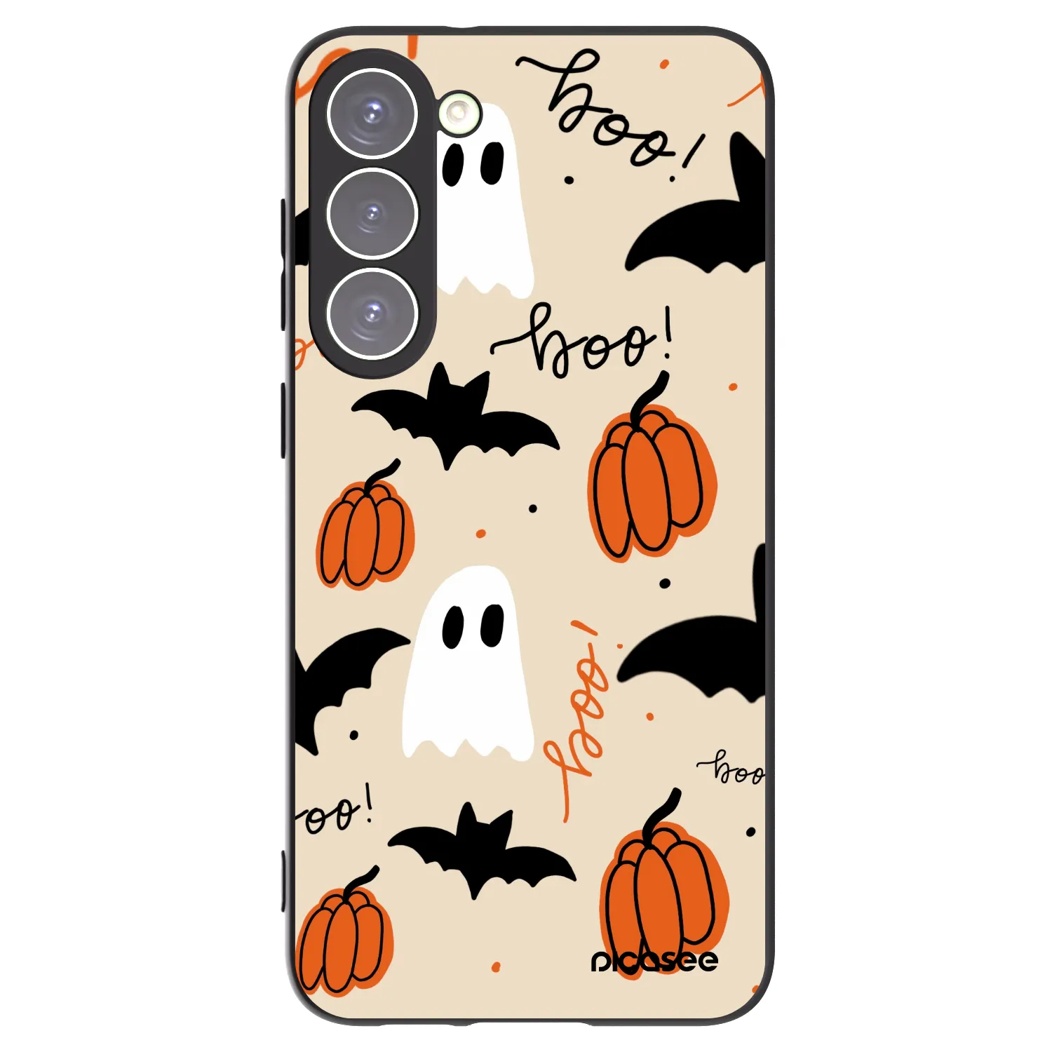 Picasee crna silikonska maskica za Samsung Galaxy S23+ 5G - Halloween 26