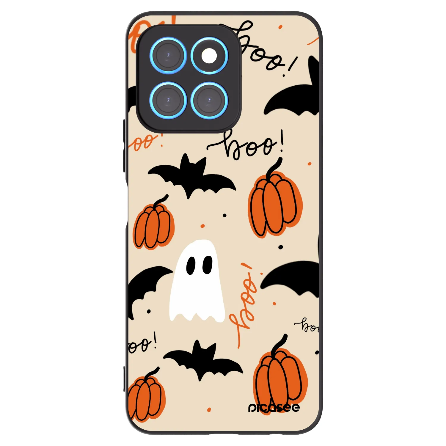 Picasee crna silikonska maskica za Honor X6 - Halloween 26