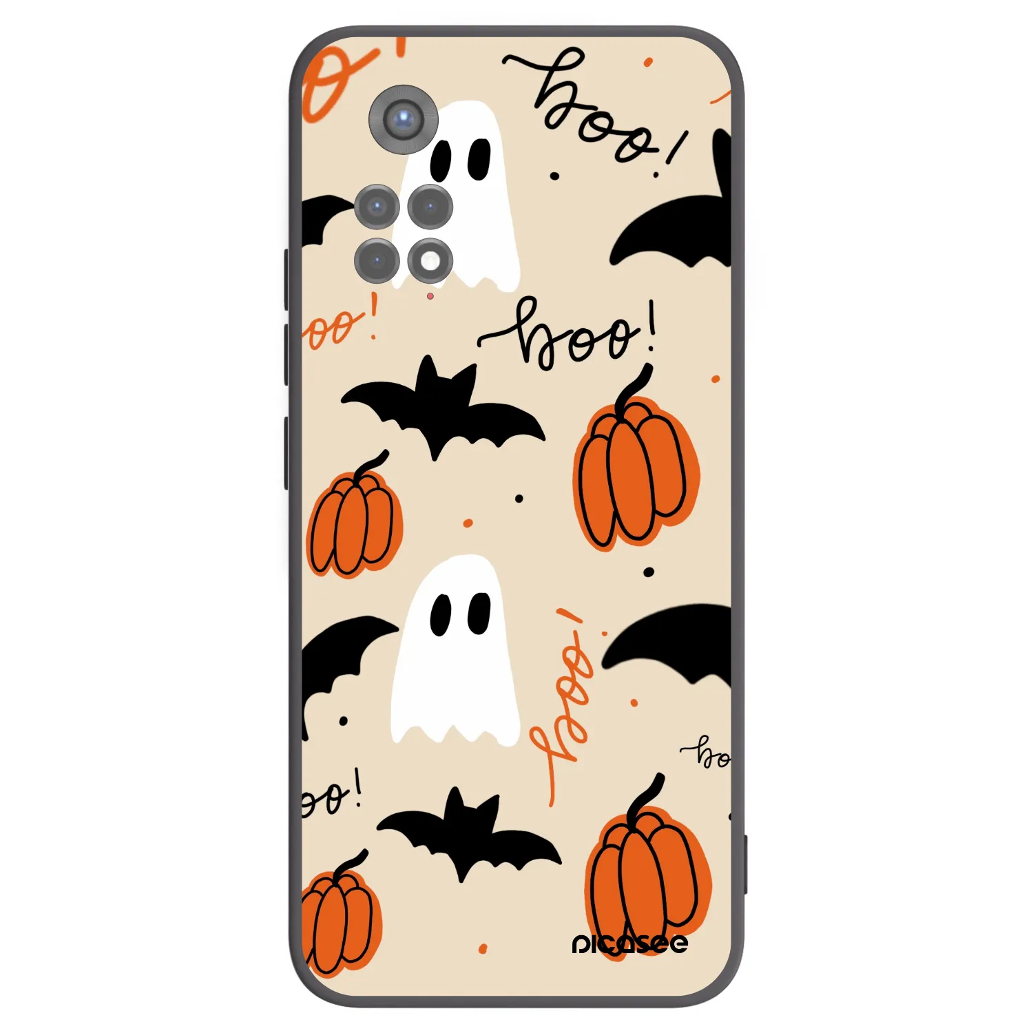 Picasee crna silikonska maskica za Xiaomi Redmi Note 11S 5G - Halloween 26