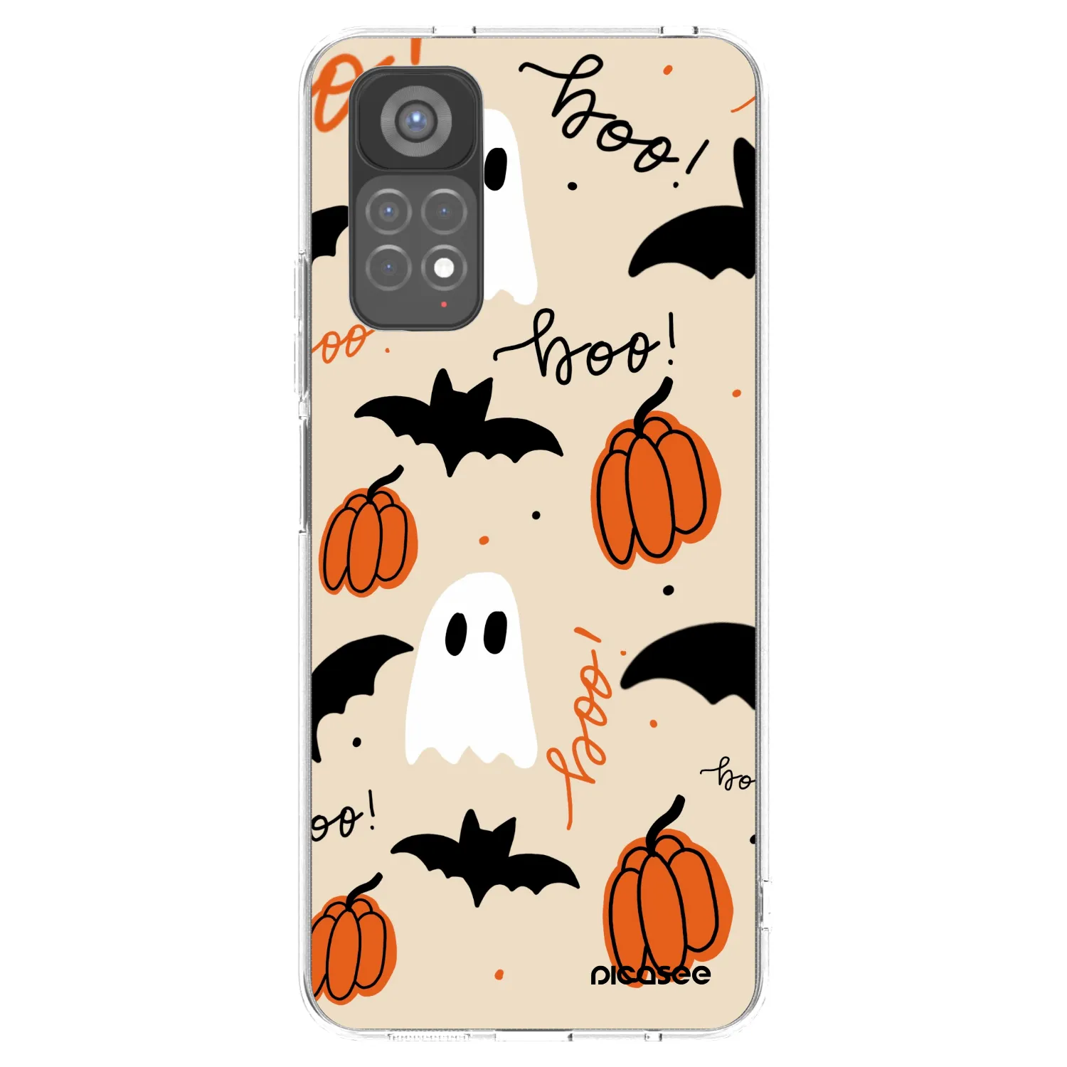 Picasee silikonska prozirna maskica za Xiaomi Redmi Note 11S 5G - Halloween 26