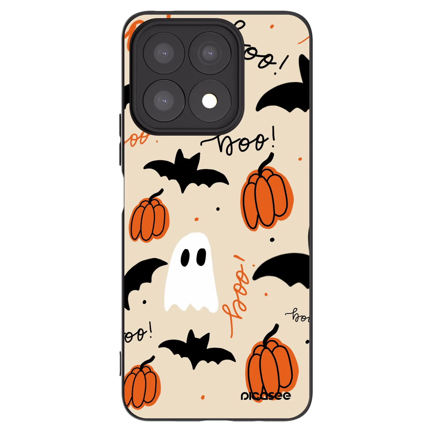 Picasee crna silikonska maskica za Honor X8a - Halloween 26