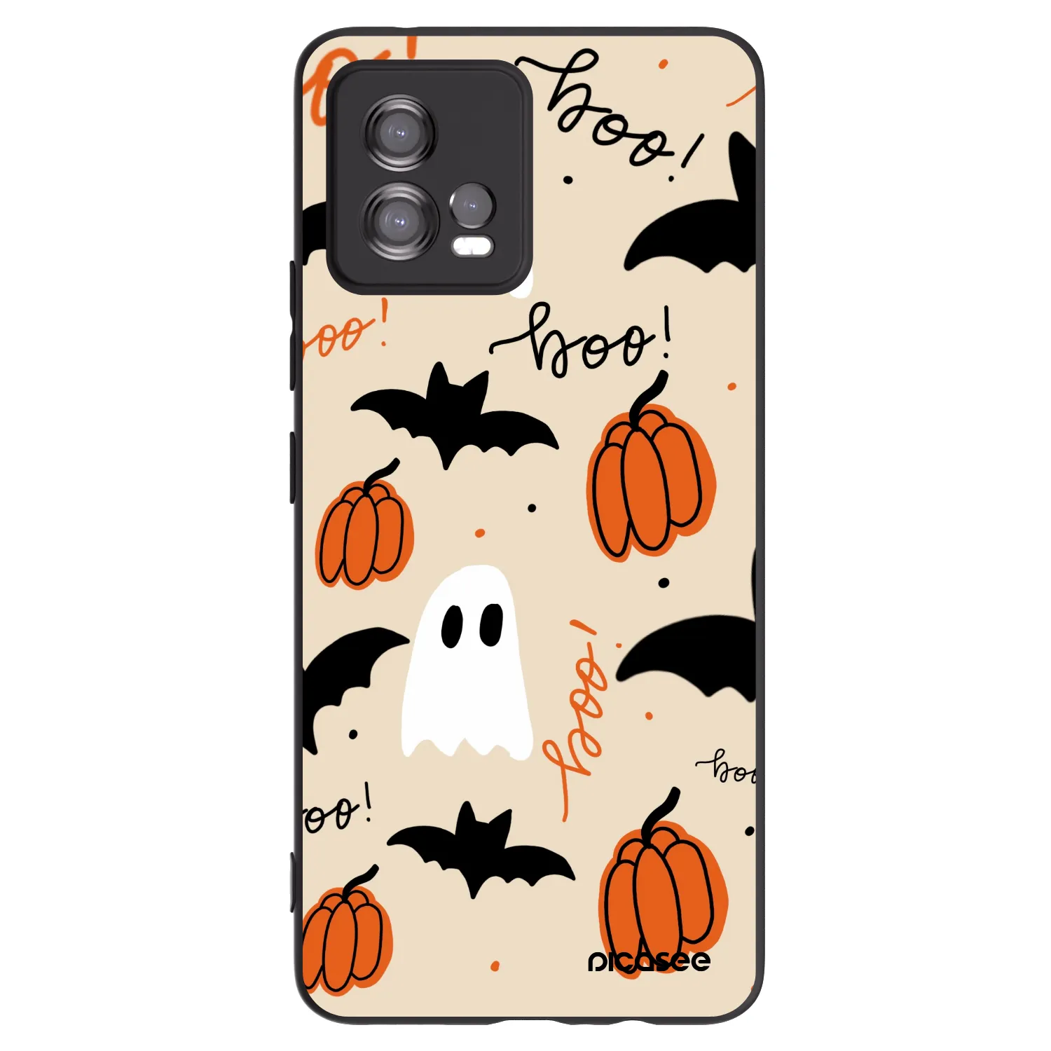 Picasee crna silikonska maskica za Motorola Moto G72 - Halloween 26