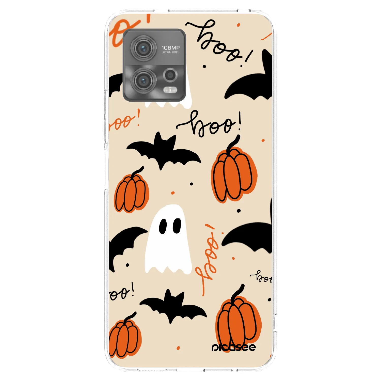 Picasee silikonska prozirna maskica za Motorola Moto G72 - Halloween 26