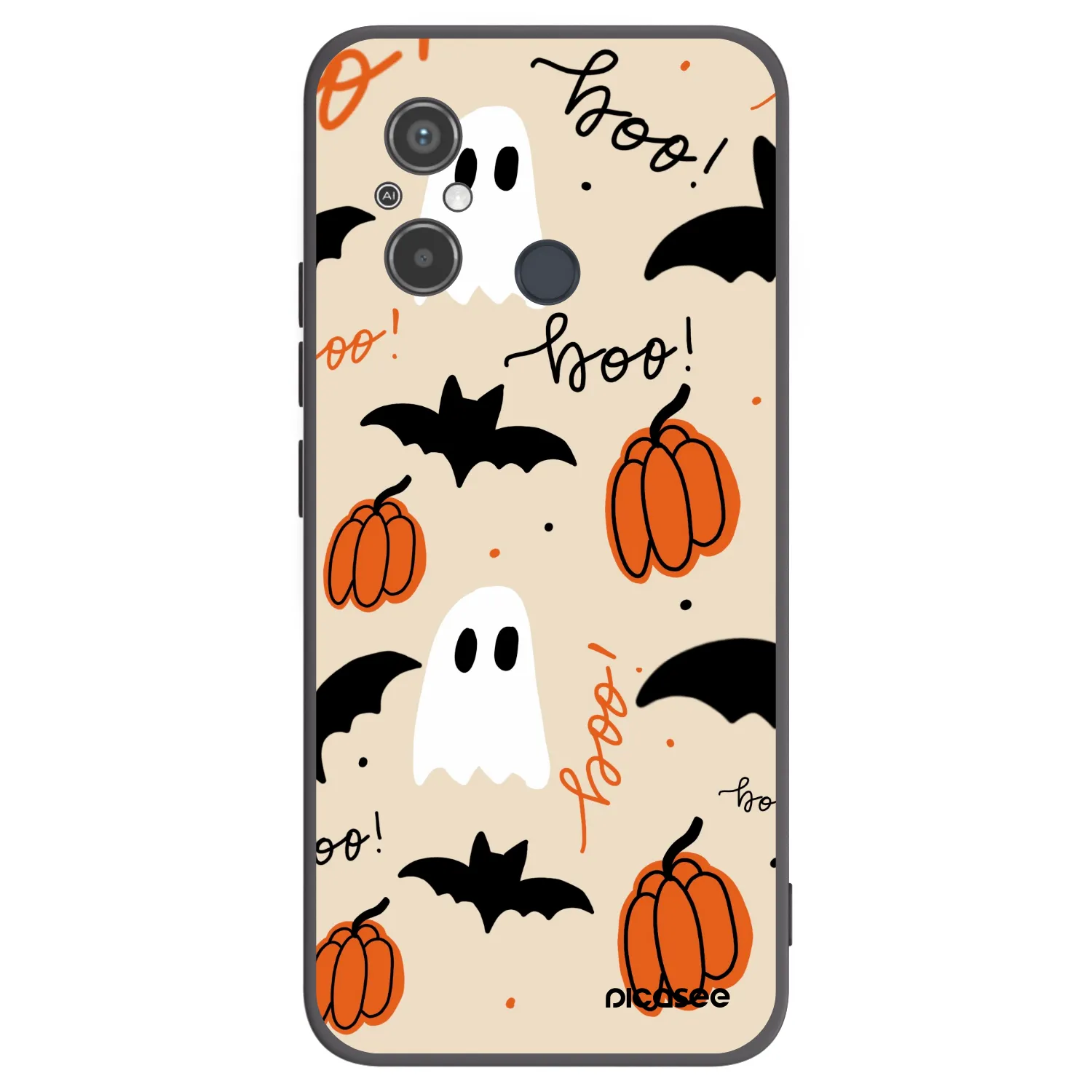 Picasee crna silikonska maskica za Xiaomi Redmi 12C - Halloween 26