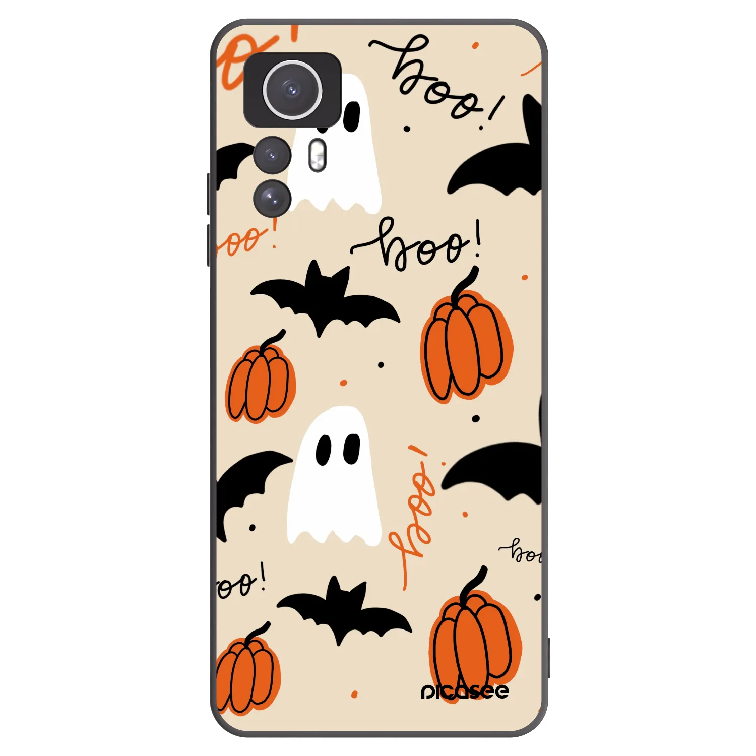 Picasee crna silikonska maskica za Xiaomi Redmi Note 12S - Halloween 26