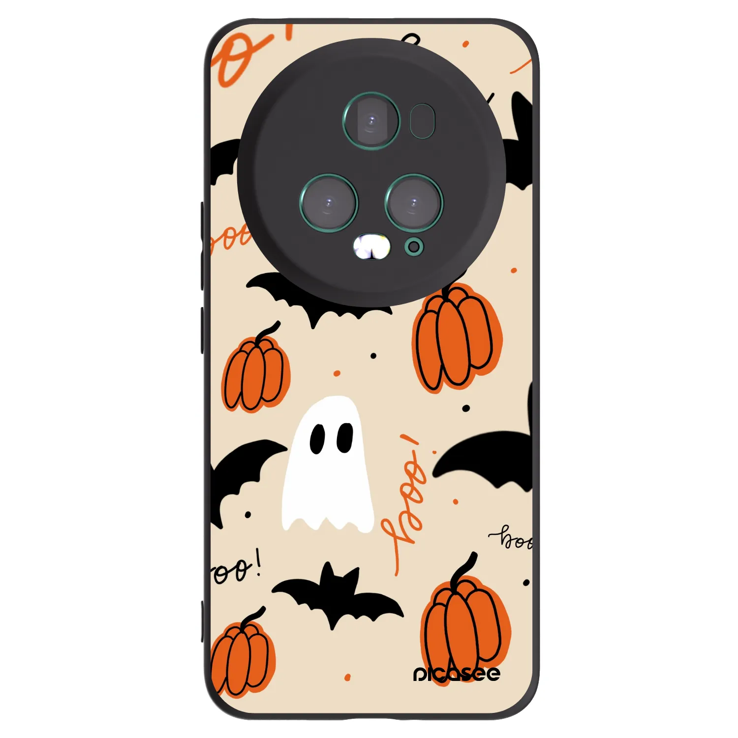 Picasee crna silikonska maskica za Honor Magic5 Pro - Halloween 26