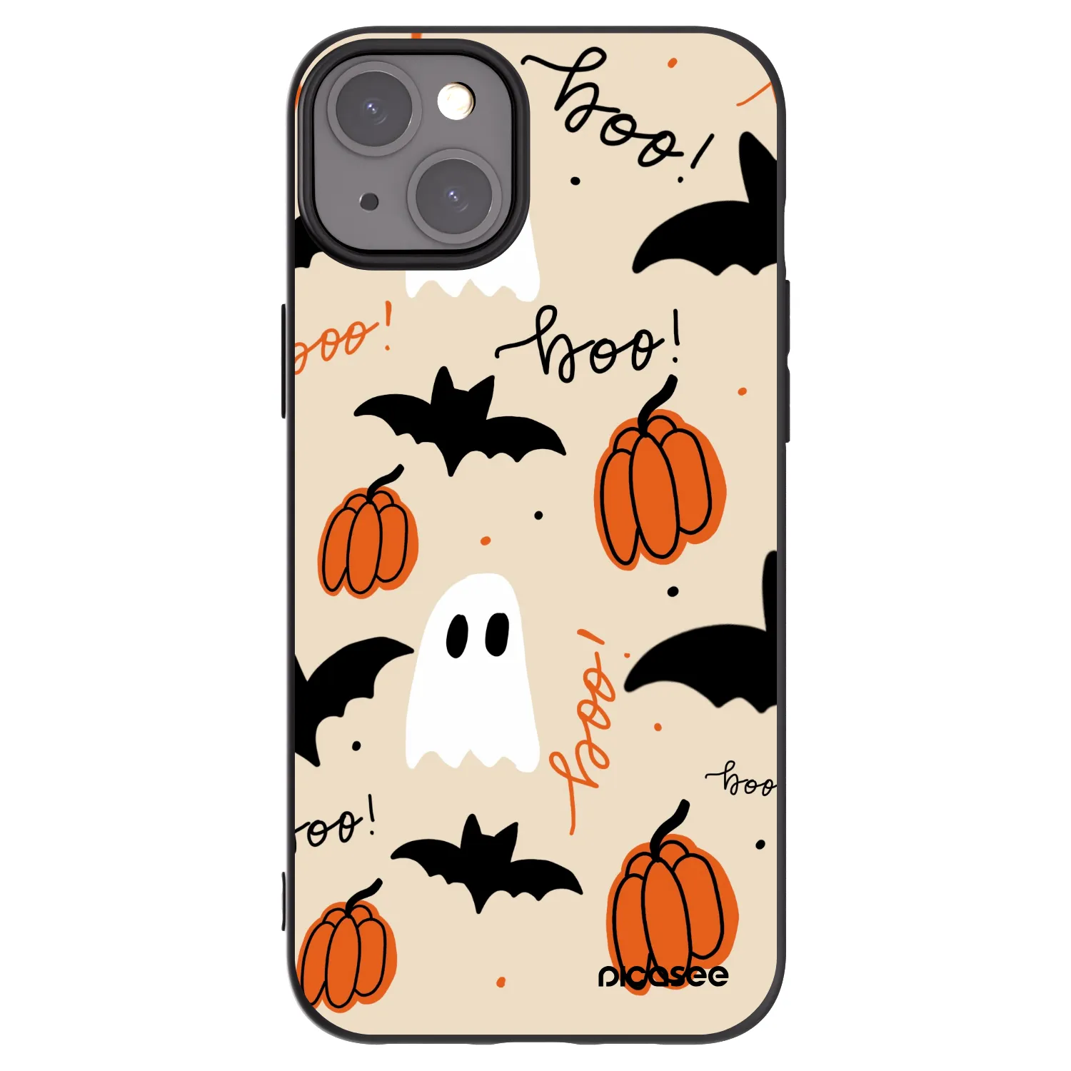 Picasee crna silikonska maskica za Apple iPhone 15 Plus - Halloween 26