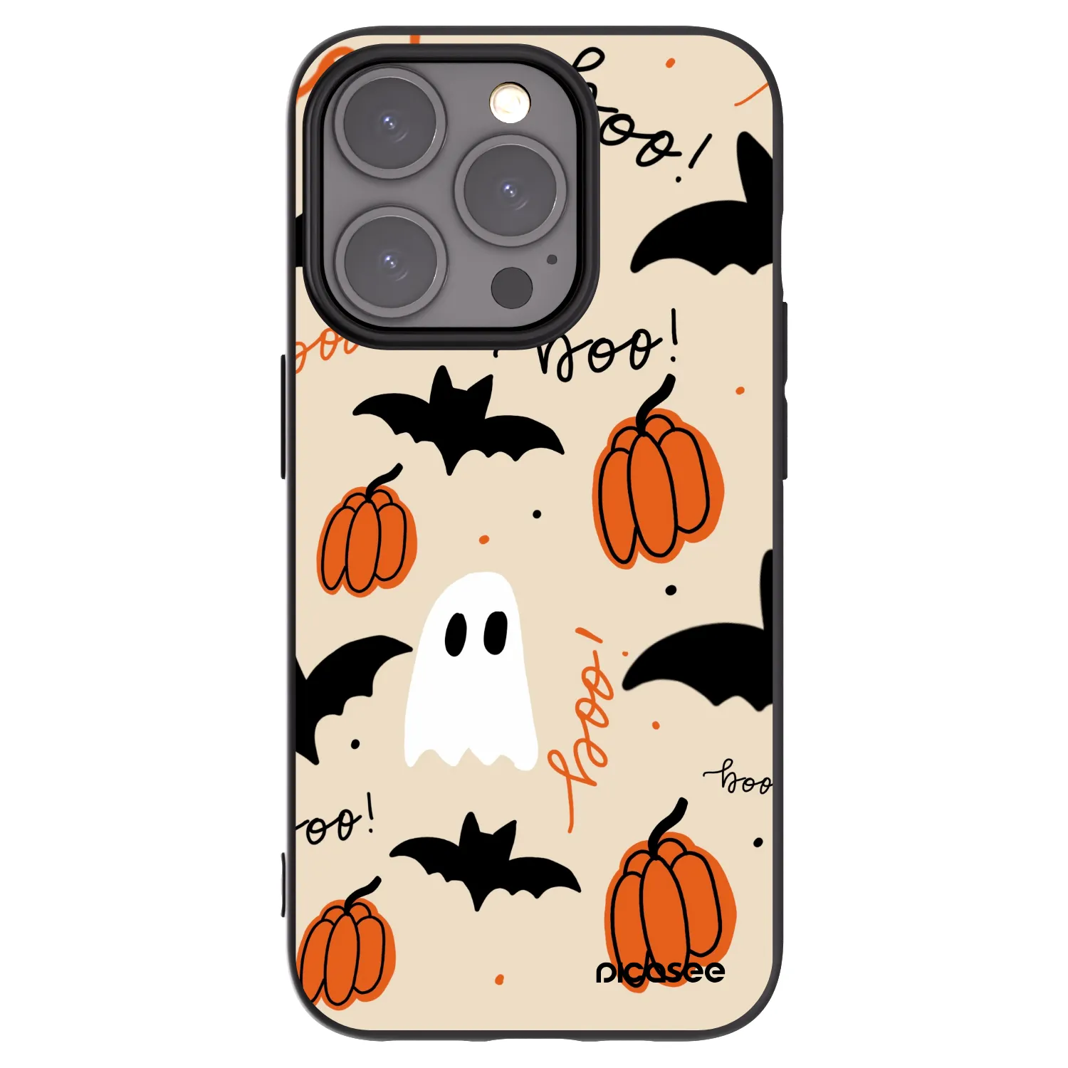 Picasee crna silikonska maskica za Apple iPhone 15 Pro - Halloween 26