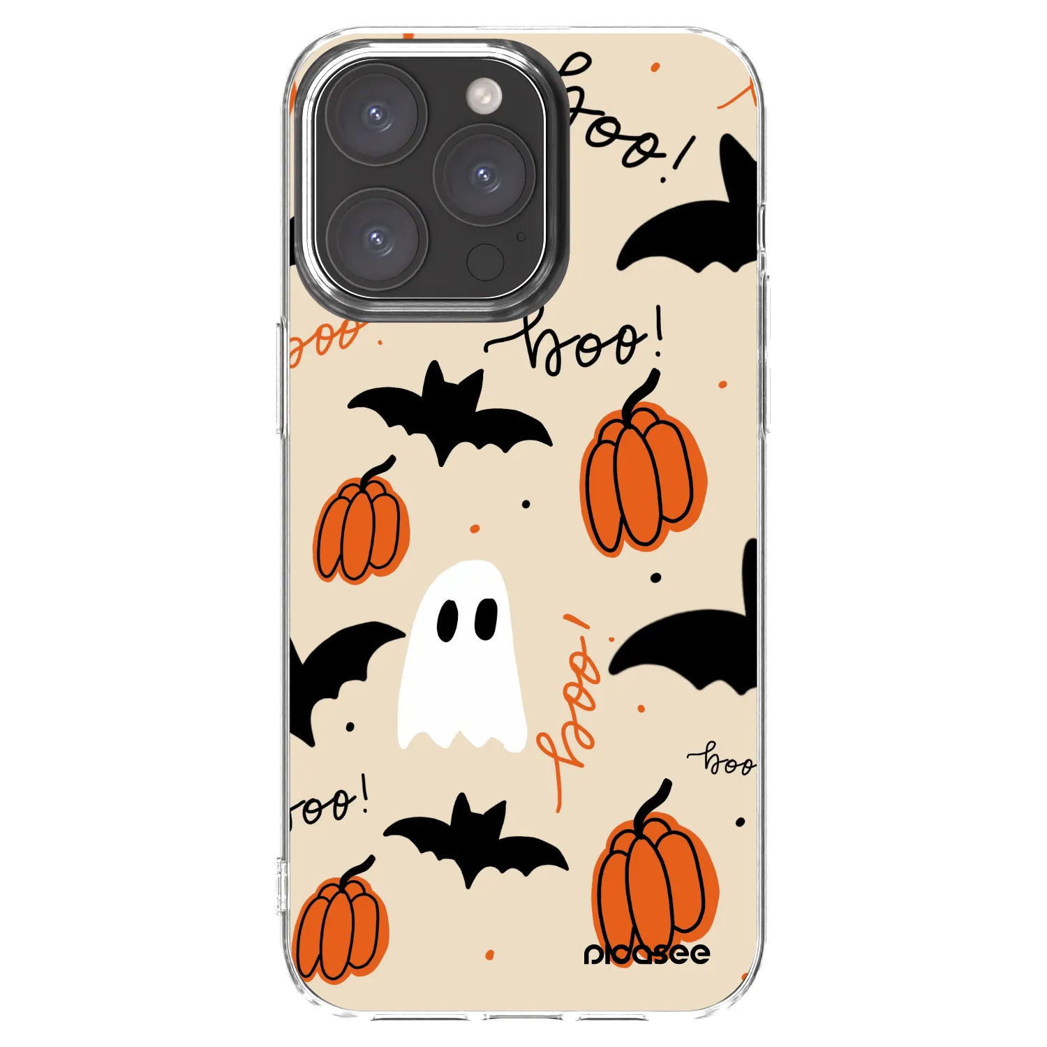 Picasee silikonska prozirna maskica za Apple iPhone 15 Pro Max - Halloween 26