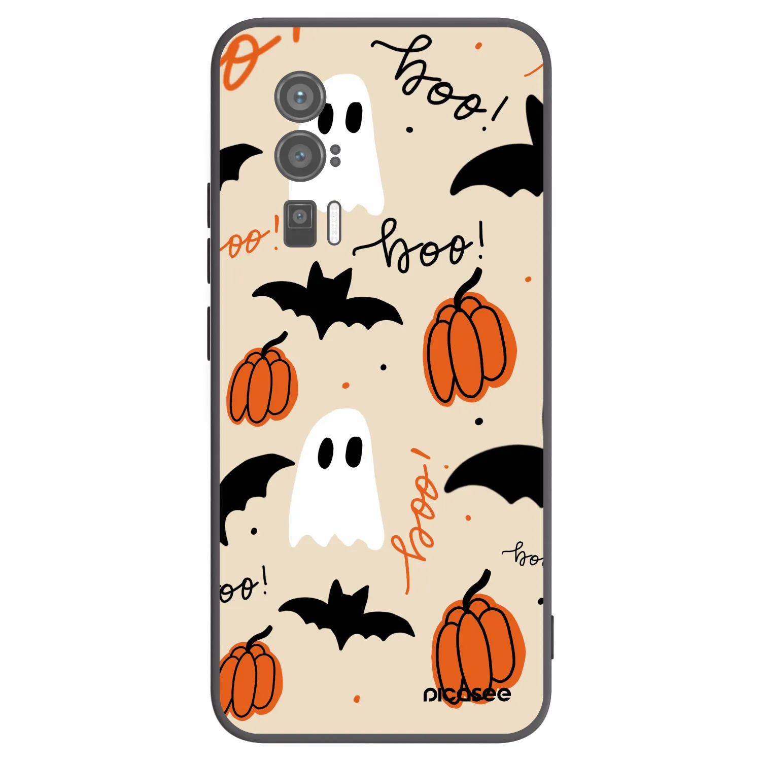 Picasee crna silikonska maskica za Xiaomi Poco F5 Pro 5G - Halloween 26