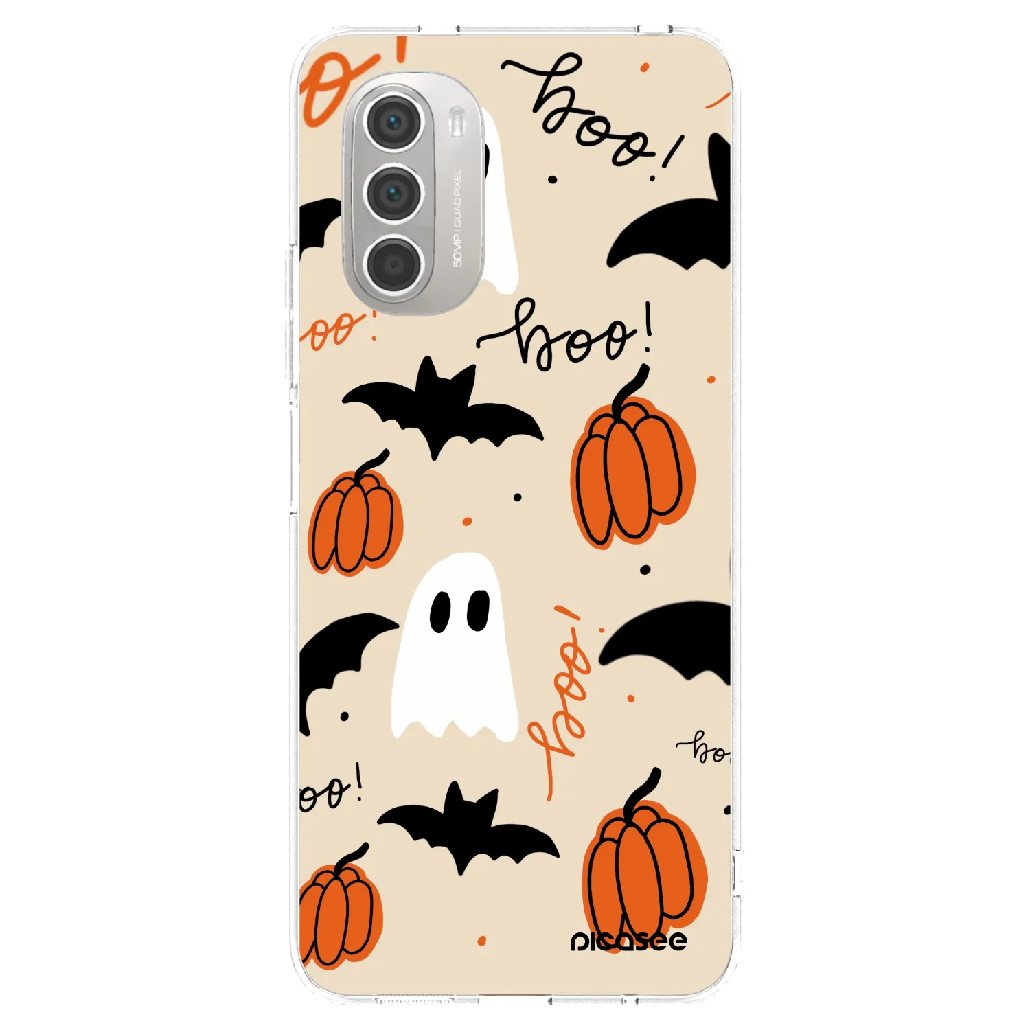 Picasee silikonska prozirna maskica za Motorola Moto G51 - Halloween 26