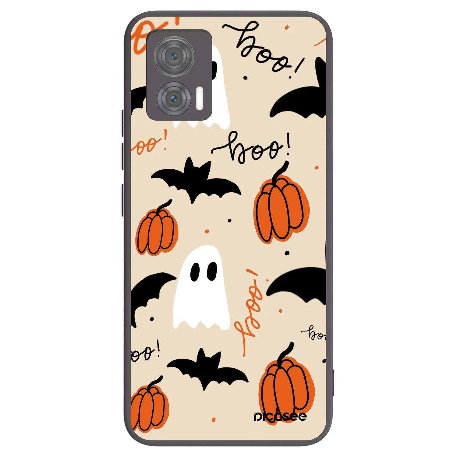 Picasee crna silikonska maskica za Motorola Edge 30 Neo - Halloween 26