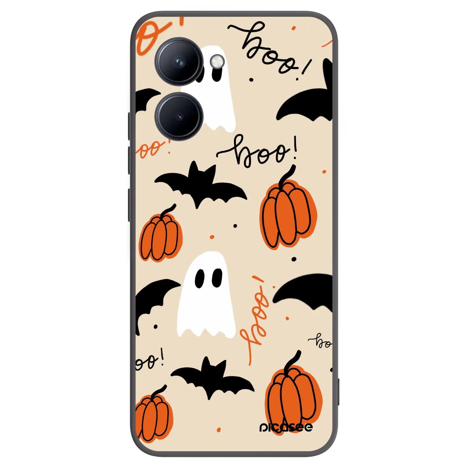 Picasee crna silikonska maskica za Realme C33 (2023) - Halloween 26