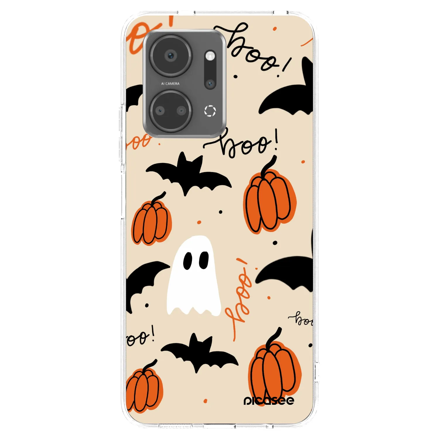 Picasee silikonska prozirna maskica za Honor X7a - Halloween 26