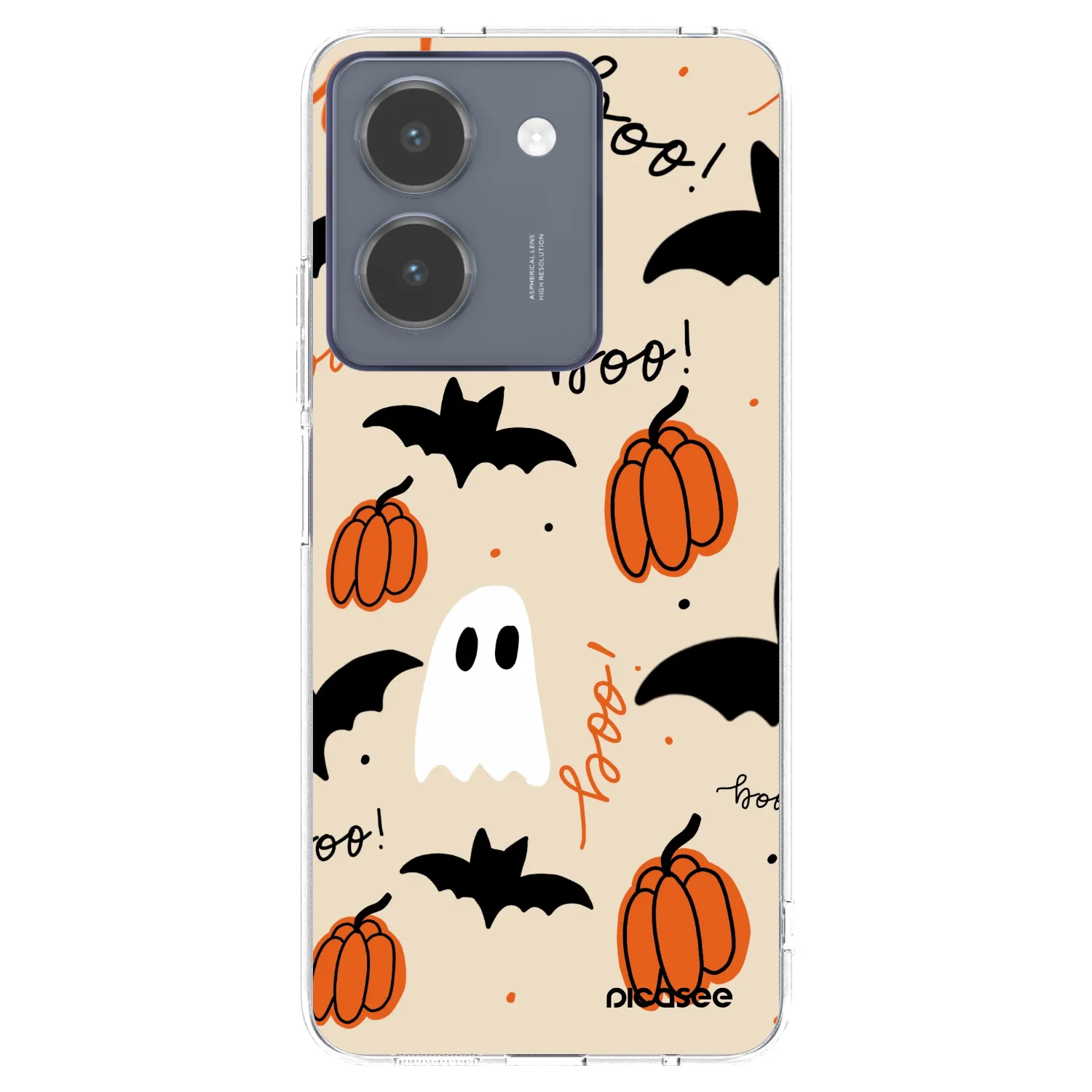 Picasee silikonska prozirna maskica za Vivo Y36 4G - Halloween 26