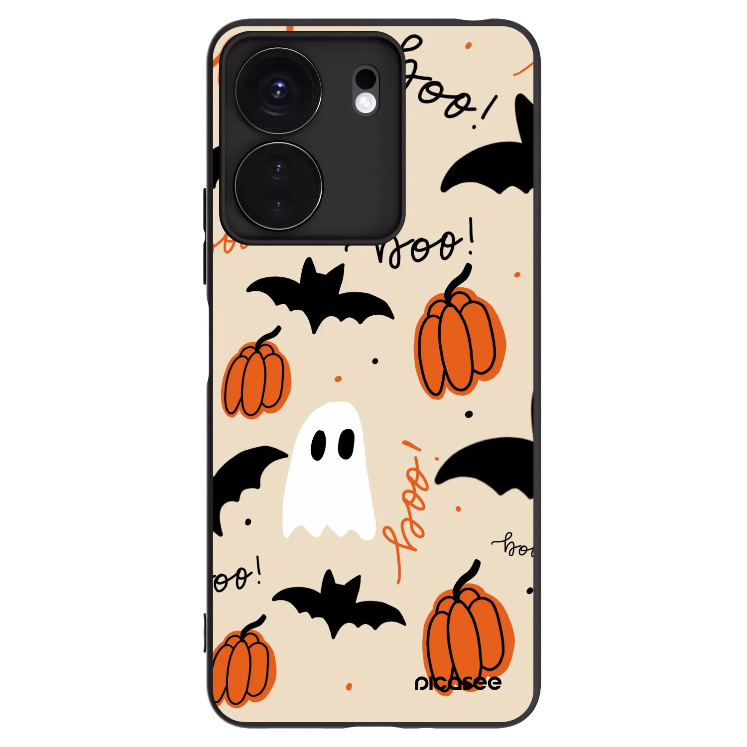 Picasee crna silikonska maskica za Xiaomi Redmi 13C 4G - Halloween 26