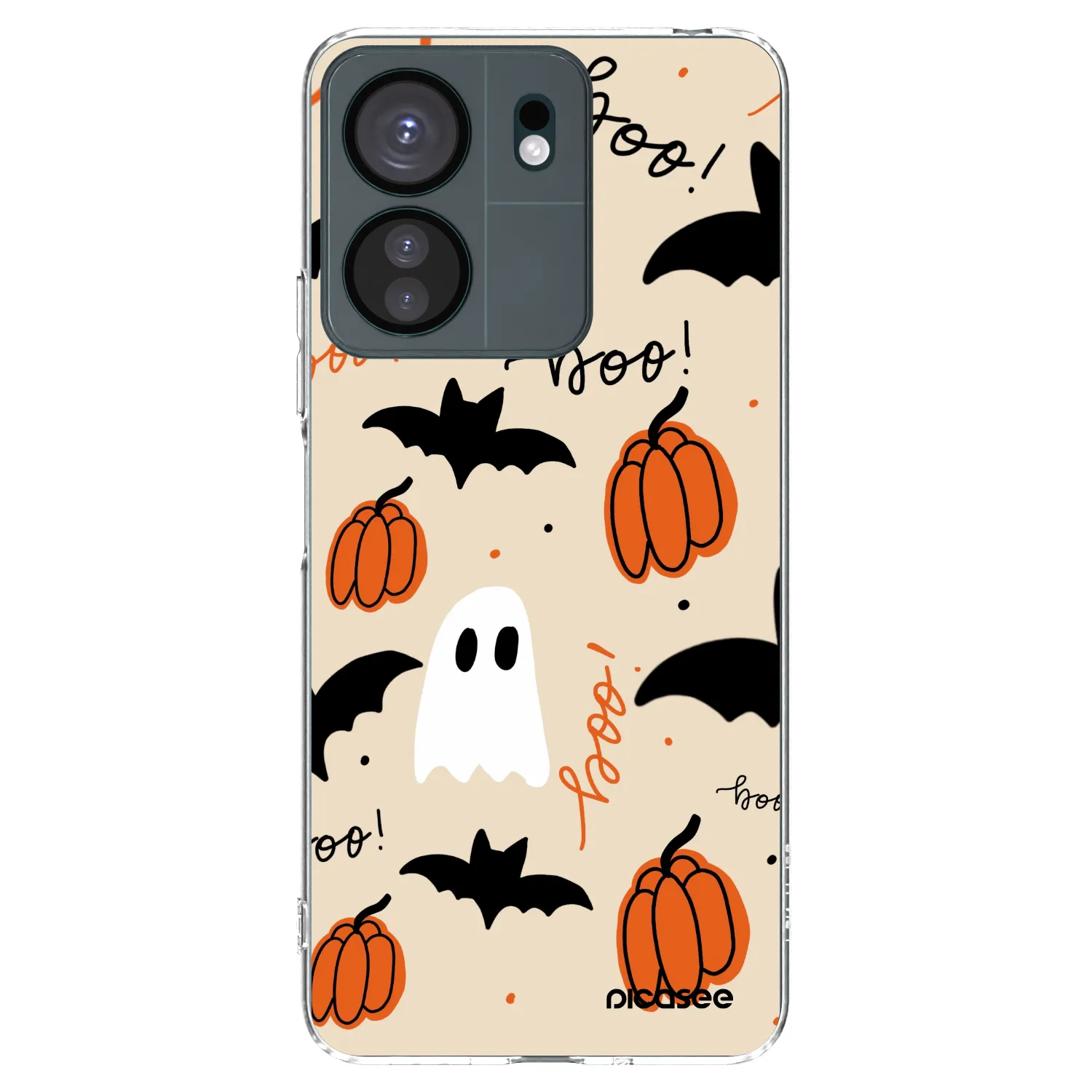 Picasee silikonska prozirna maskica za Xiaomi Redmi 13C 4G - Halloween 26