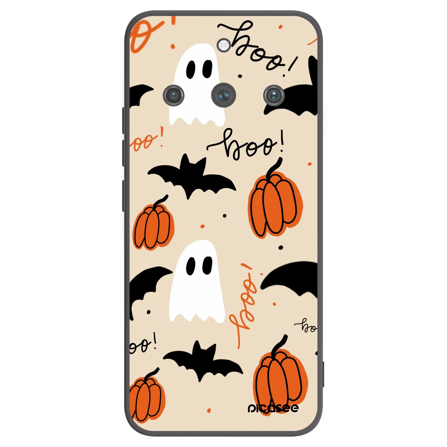 Picasee crna silikonska maskica za Realme 11 Pro+ - Halloween 26
