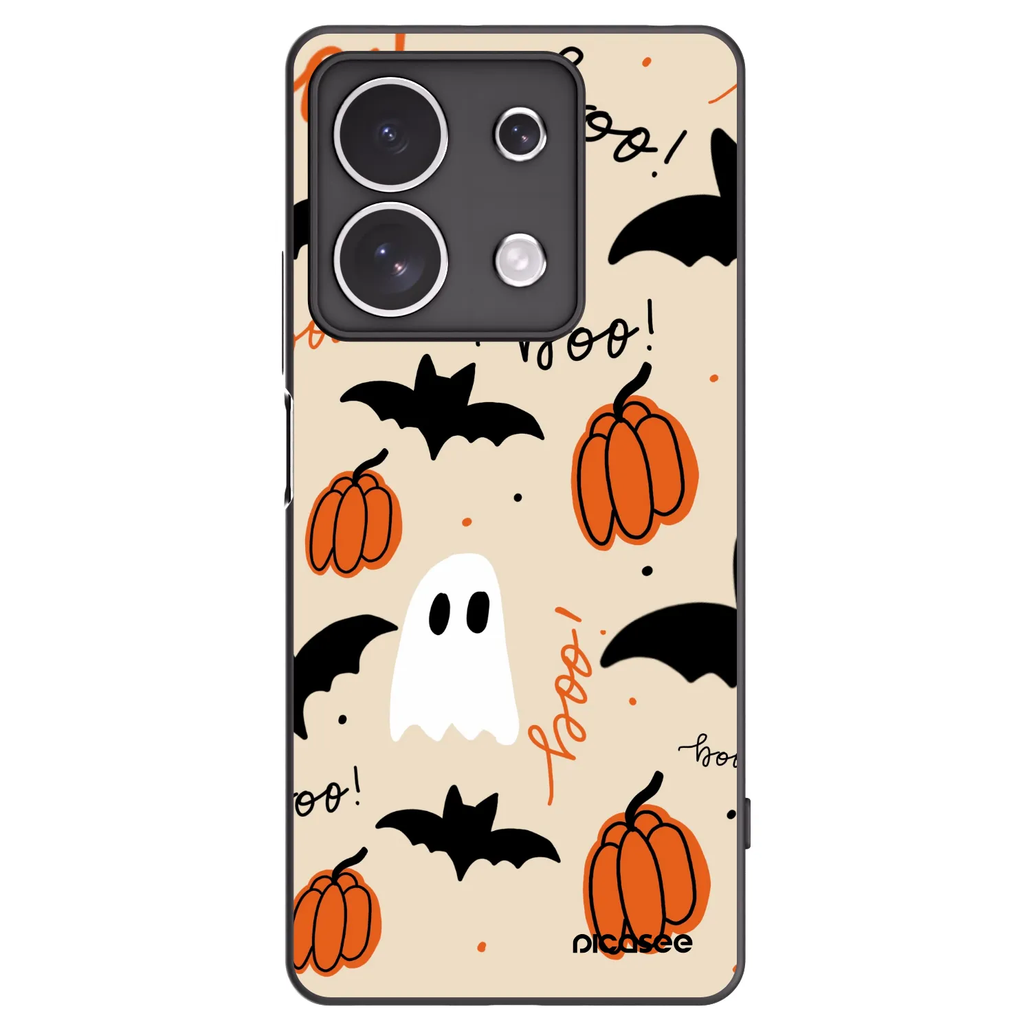 Picasee crna silikonska maskica za Xiaomi Redmi Note 13 4G - Halloween 26