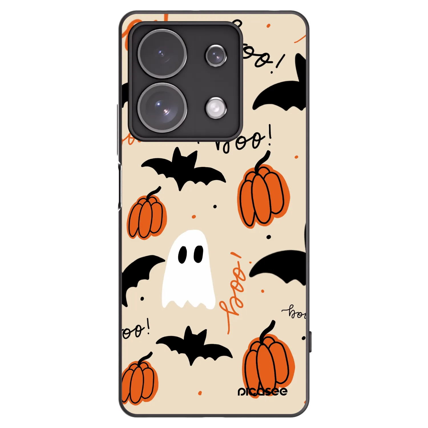 Picasee crna silikonska maskica za Xiaomi Redmi Note 13 Pro 4G - Halloween 26