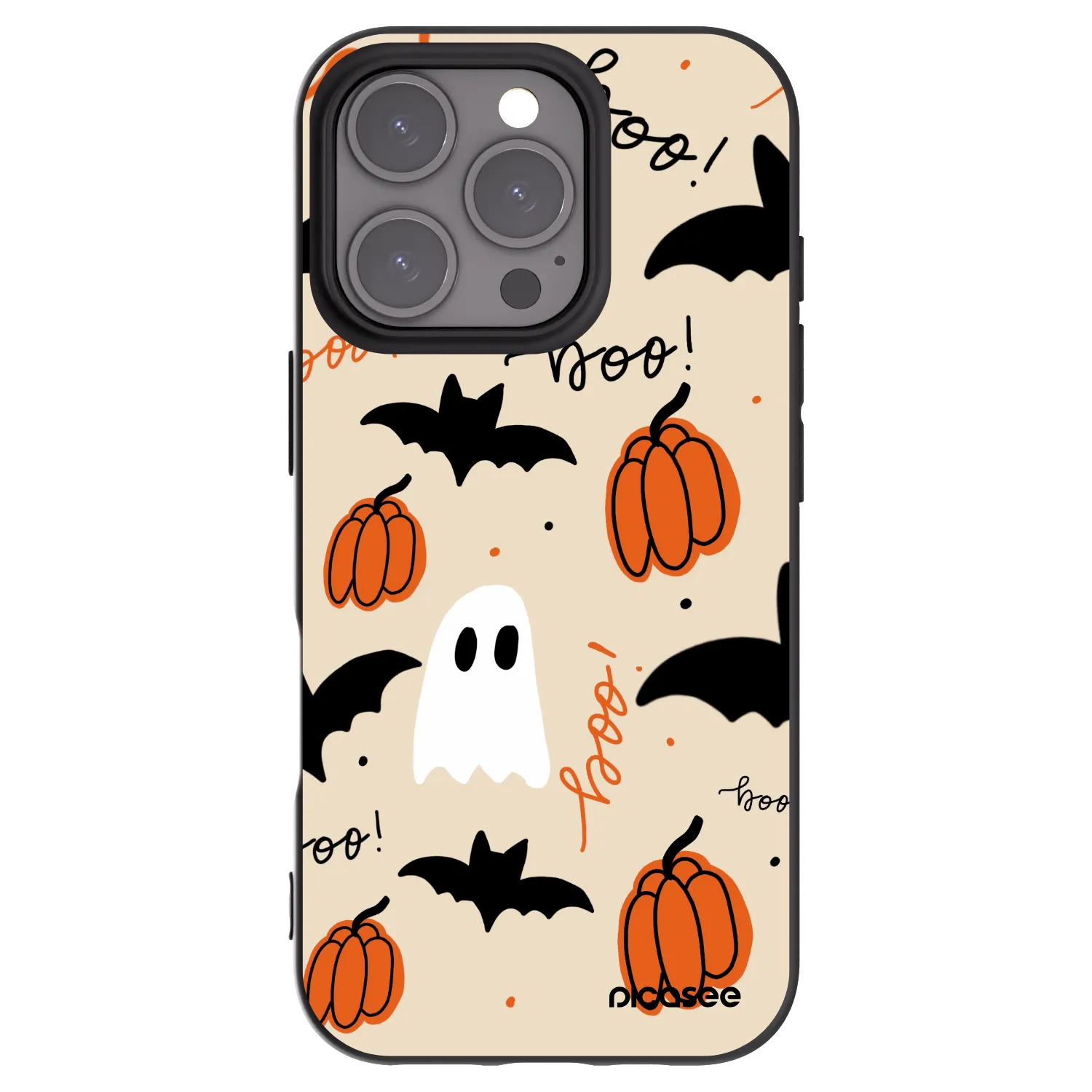 Picasee crna silikonska maskica za Apple iPhone 16 Pro - Halloween 26
