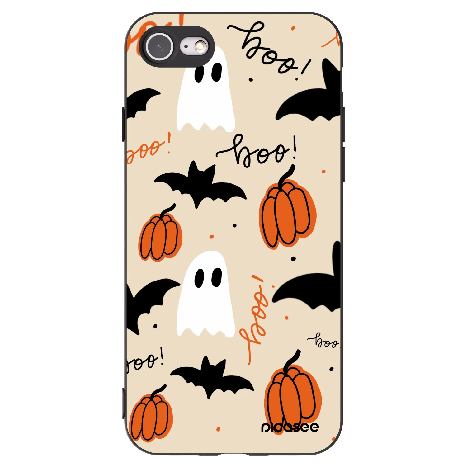 Picasee crna silikonska maskica za Apple iPhone 8 - Halloween 26