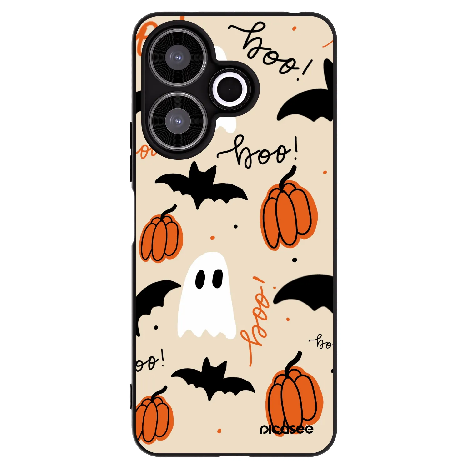 Picasee crna silikonska maskica za Xiaomi Redmi 13 4G - Halloween 26