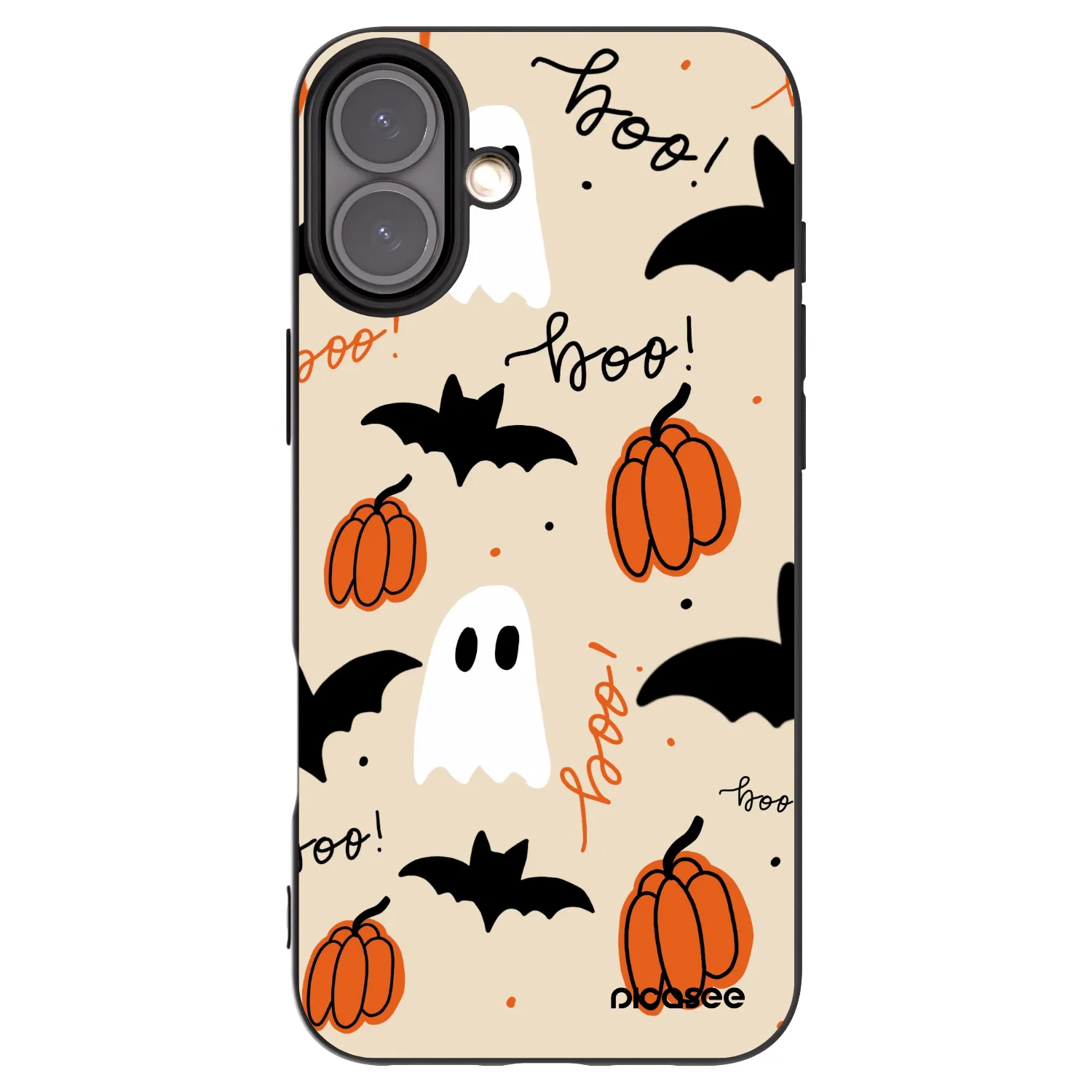Picasee crna silikonska maskica za Apple iPhone 16 Plus - Halloween 26