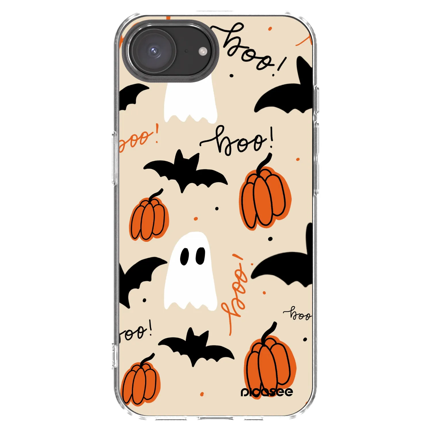 Picasee silikonska prozirna maskica za Apple iPhone 16e - Halloween 26