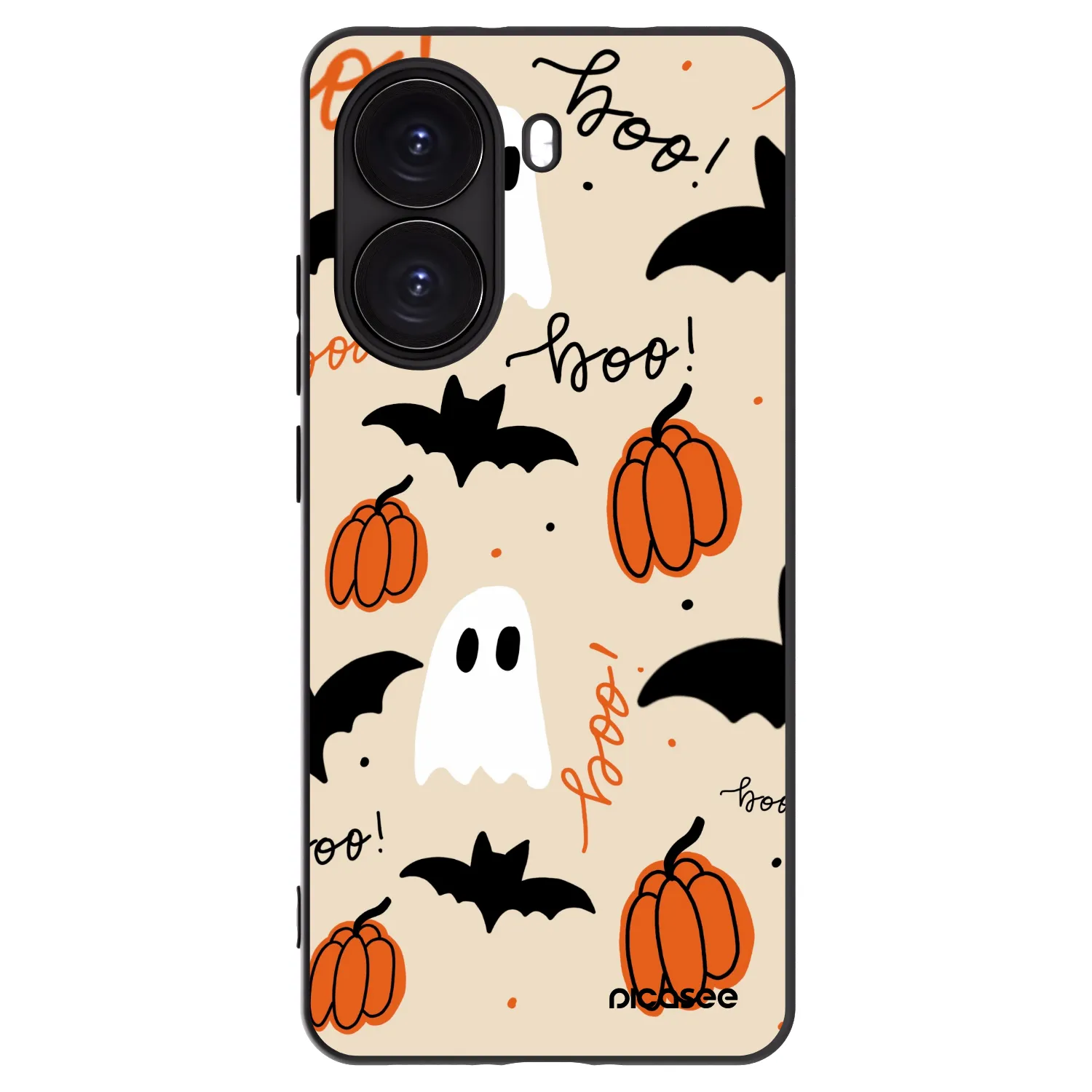 Picasee crna silikonska maskica za Xiaomi Poco X7 Pro 5G - Halloween 26