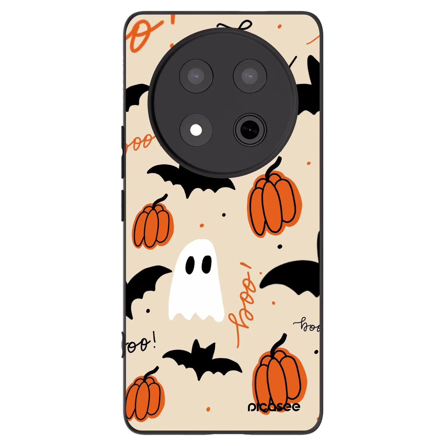 Picasee crna silikonska maskica za Honor Magic7 Lite 5G - Halloween 26
