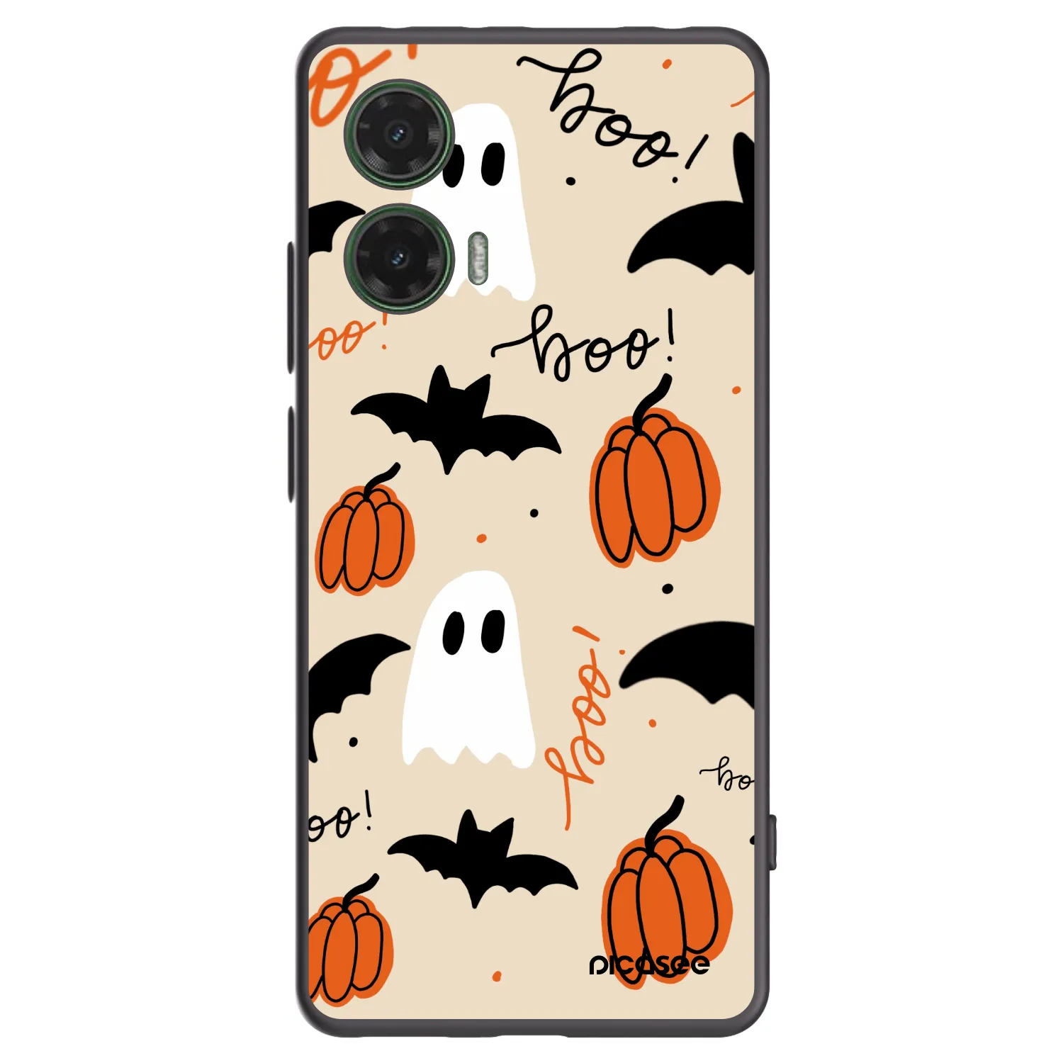 Picasee crna silikonska maskica za Motorola Moto G35 5G - Halloween 26