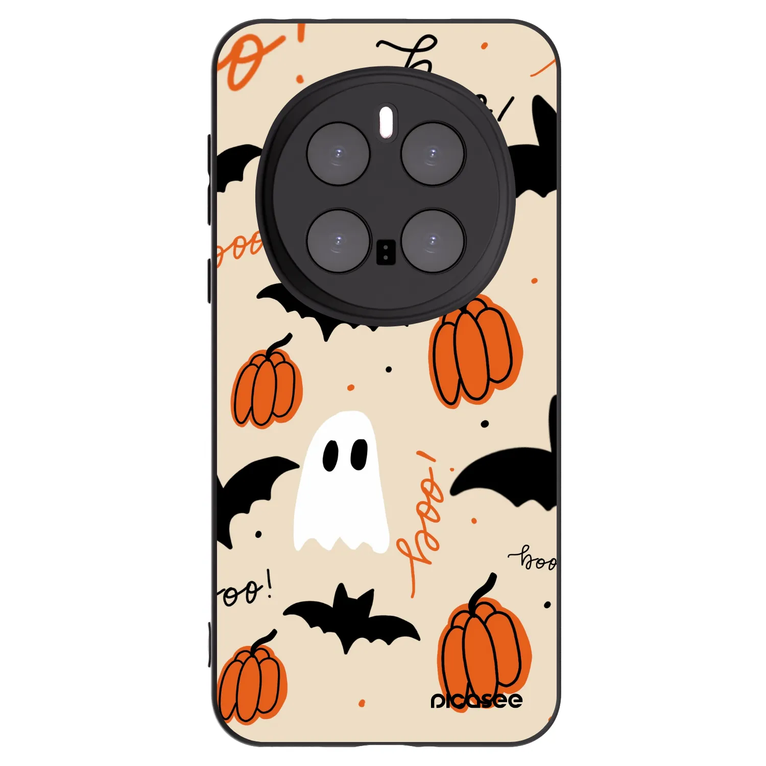 Picasee crna silikonska maskica za Honor Magic7 Pro 5G - Halloween 26