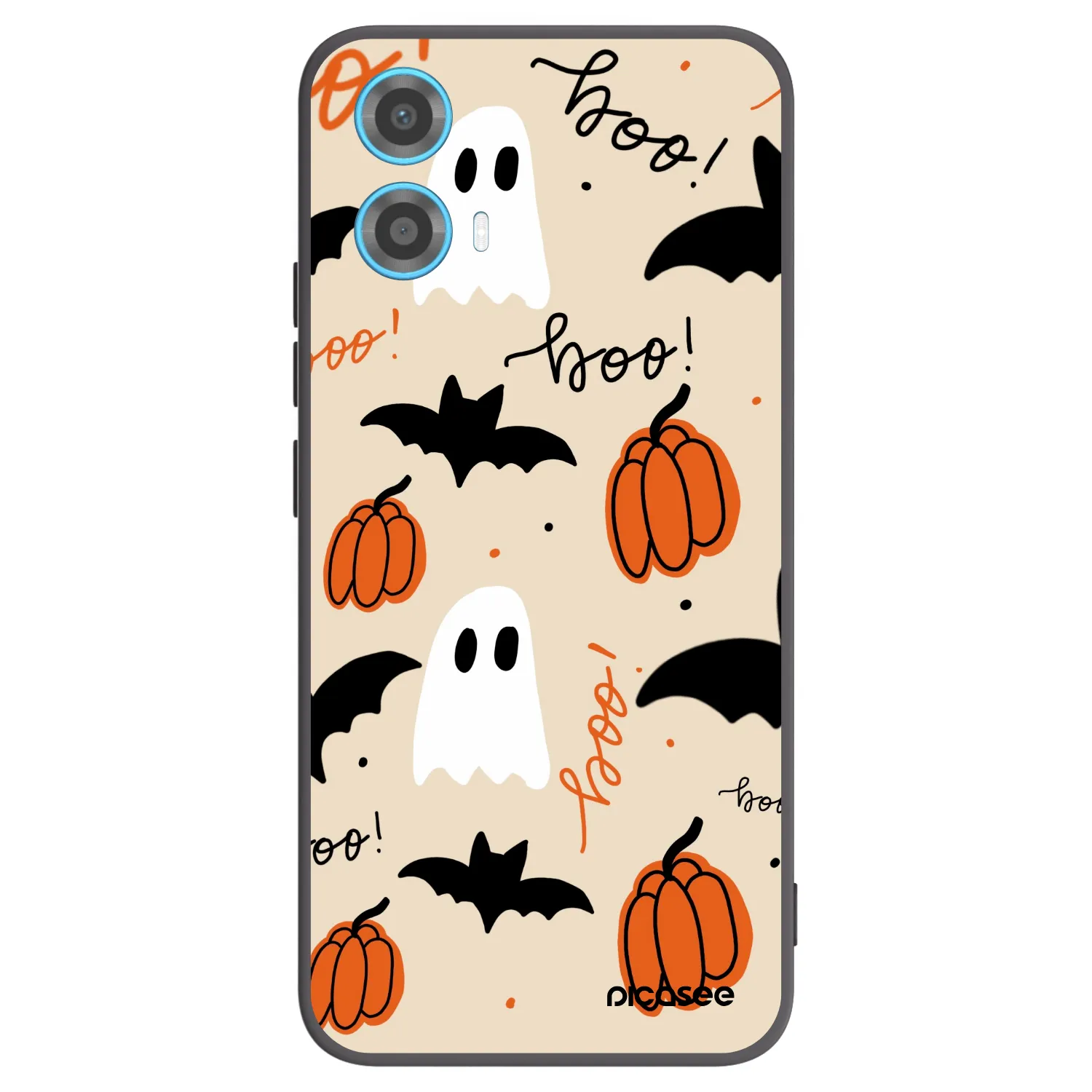 Picasee crna silikonska maskica za Motorola Moto G34 5G - Halloween 26