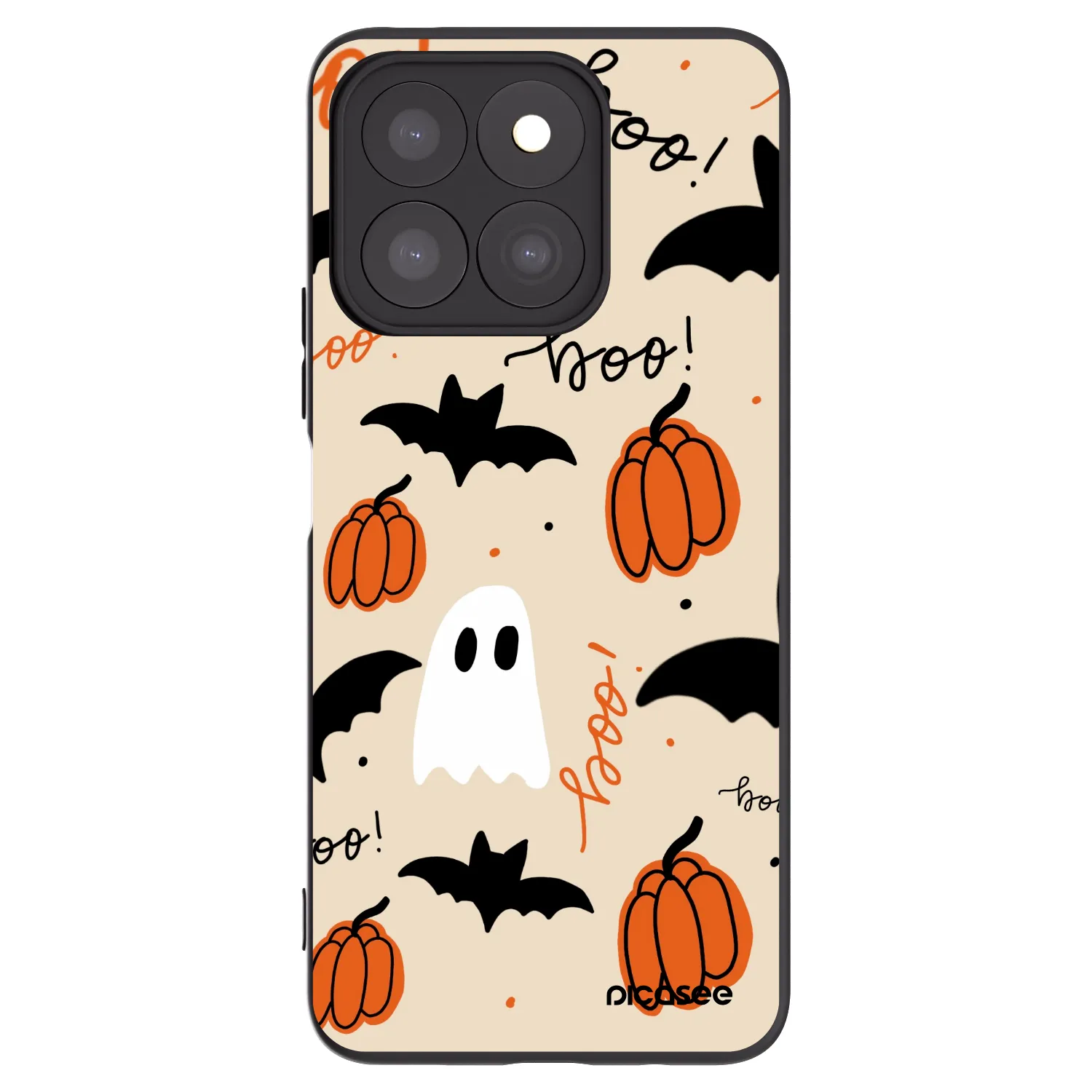 Picasee crna silikonska maskica za Honor X8c - Halloween 26